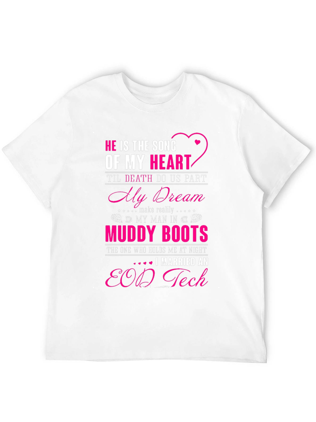 Black He is the Song of My Heart T-Shirt view 12