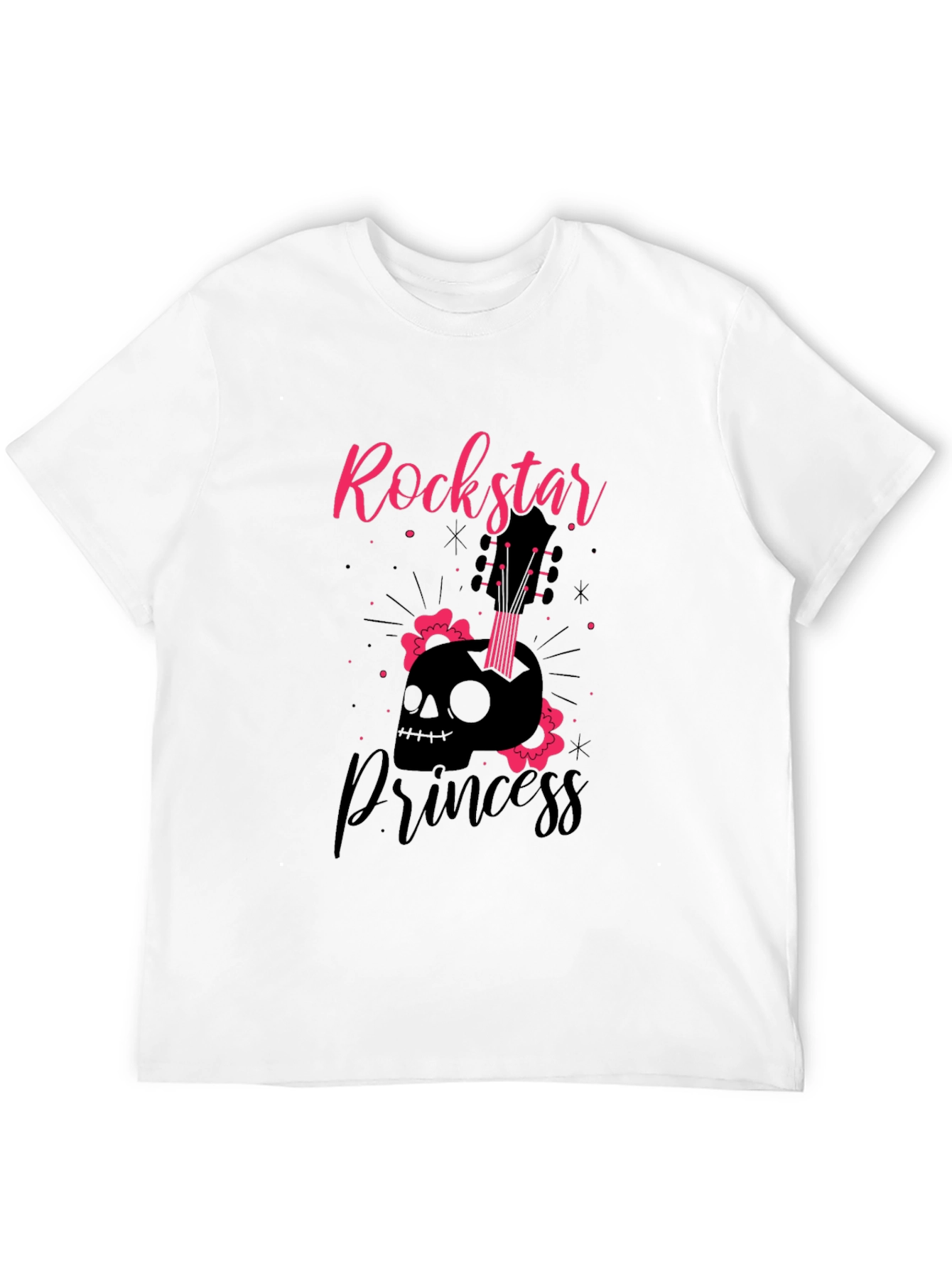 Black Rockstar Princess Black T-Shirt view 12