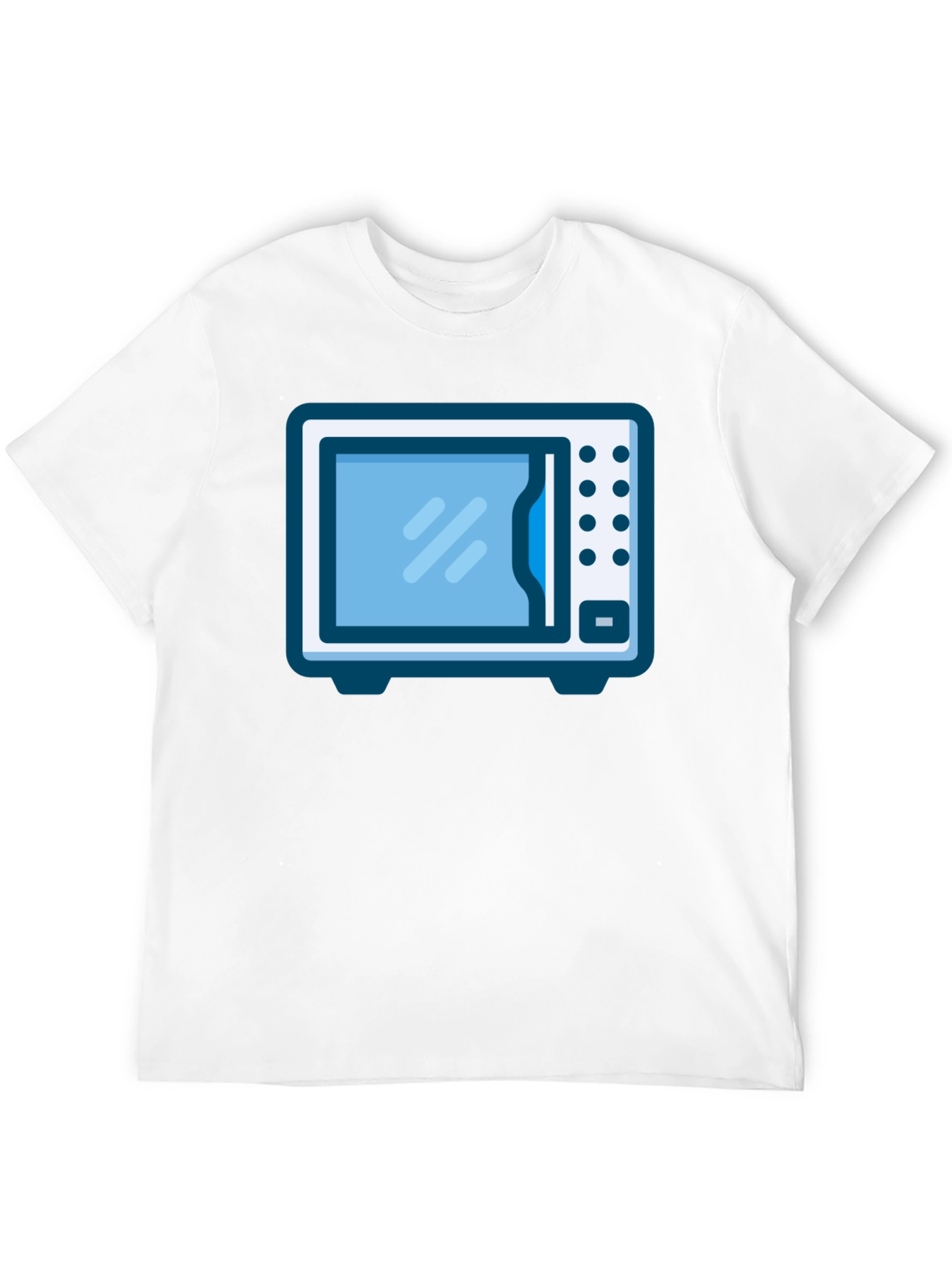 Black Microwave T-Shirt - Quirky Graphic Tee view 12