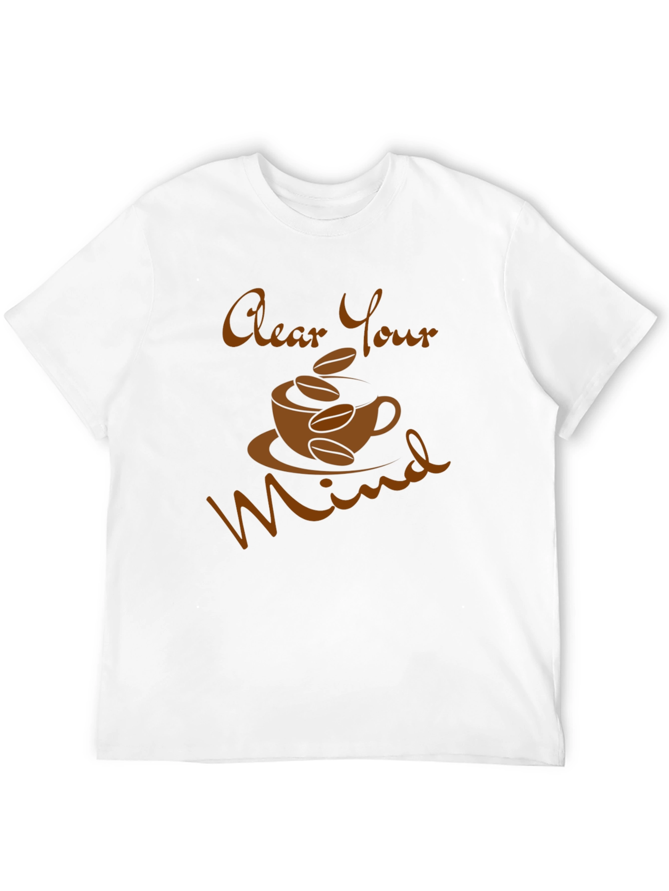 Black Clear Your Mind Coffee T-Shirt view 12