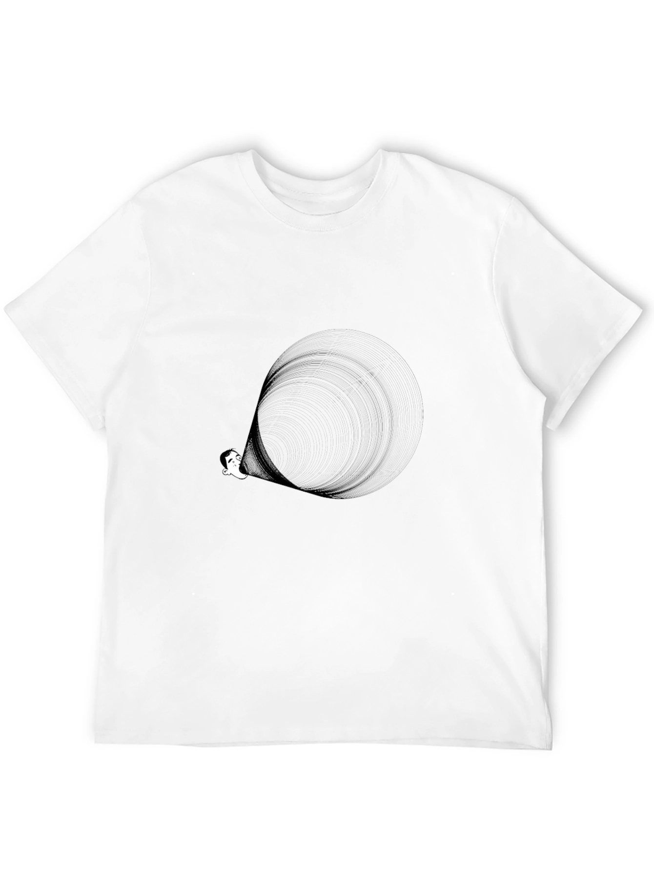 Black Black Hole Humor T-Shirt - Casual Graphic Tee view 12