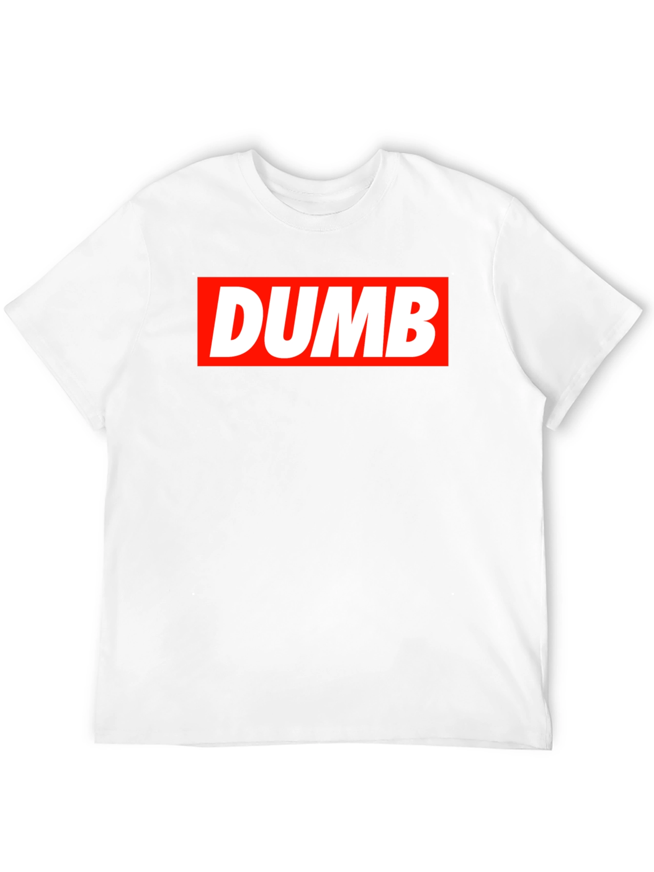 Black DUMB Graphic T-Shirt - Bold Statement Tee view 12