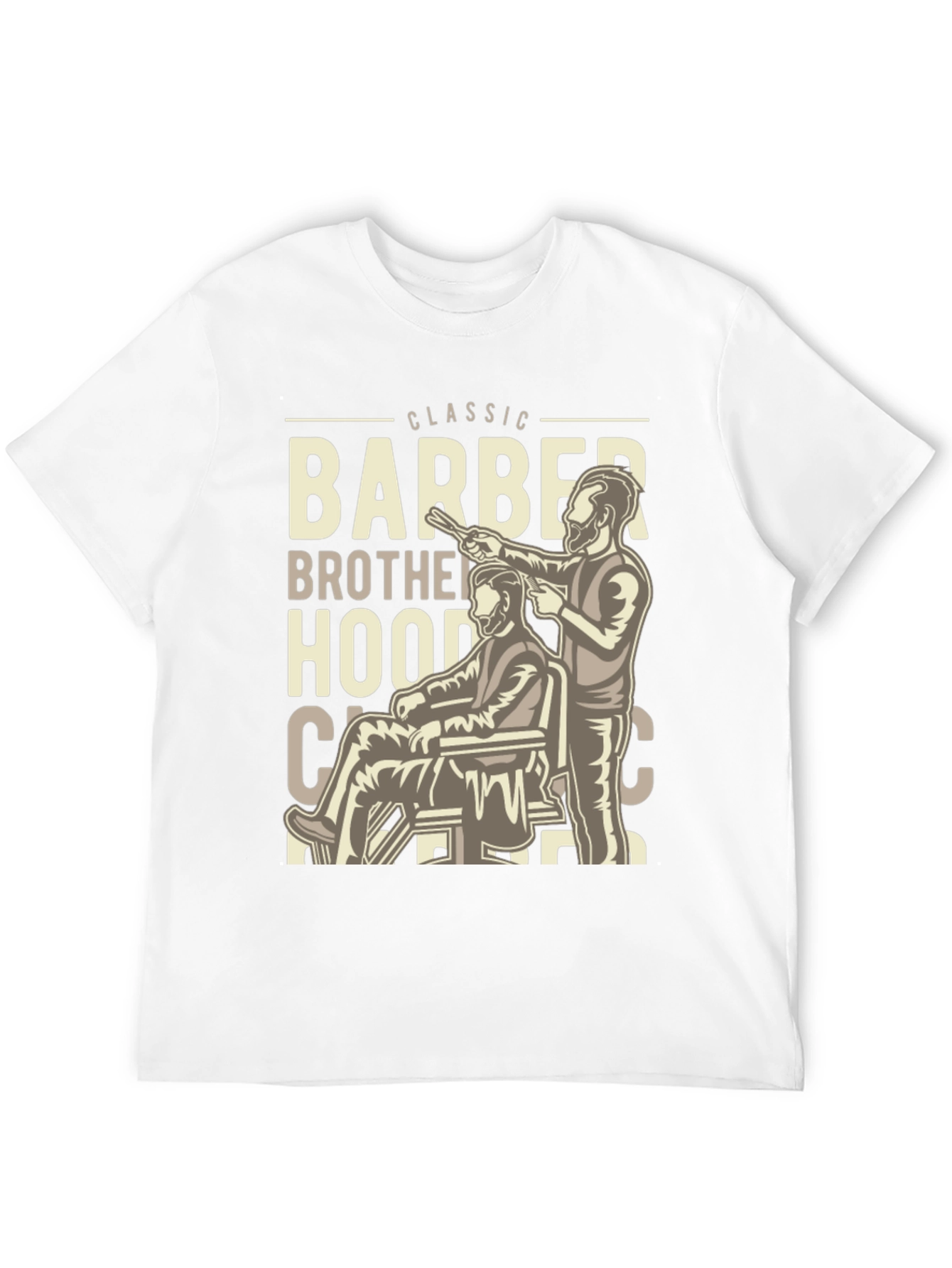 Black Classic Barber Brotherhood Tee view 12