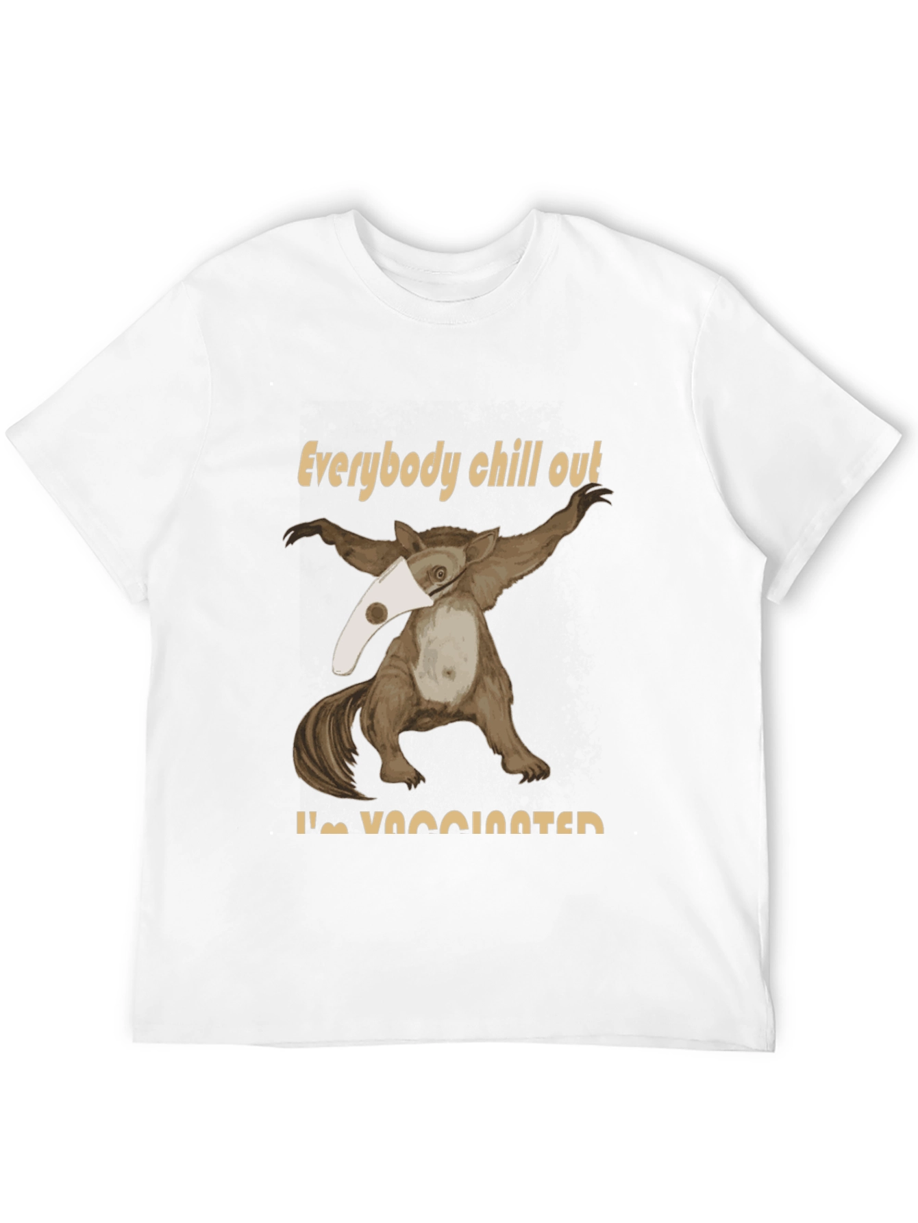 Black Funny Vaccinated Opossum T-Shirt view 12