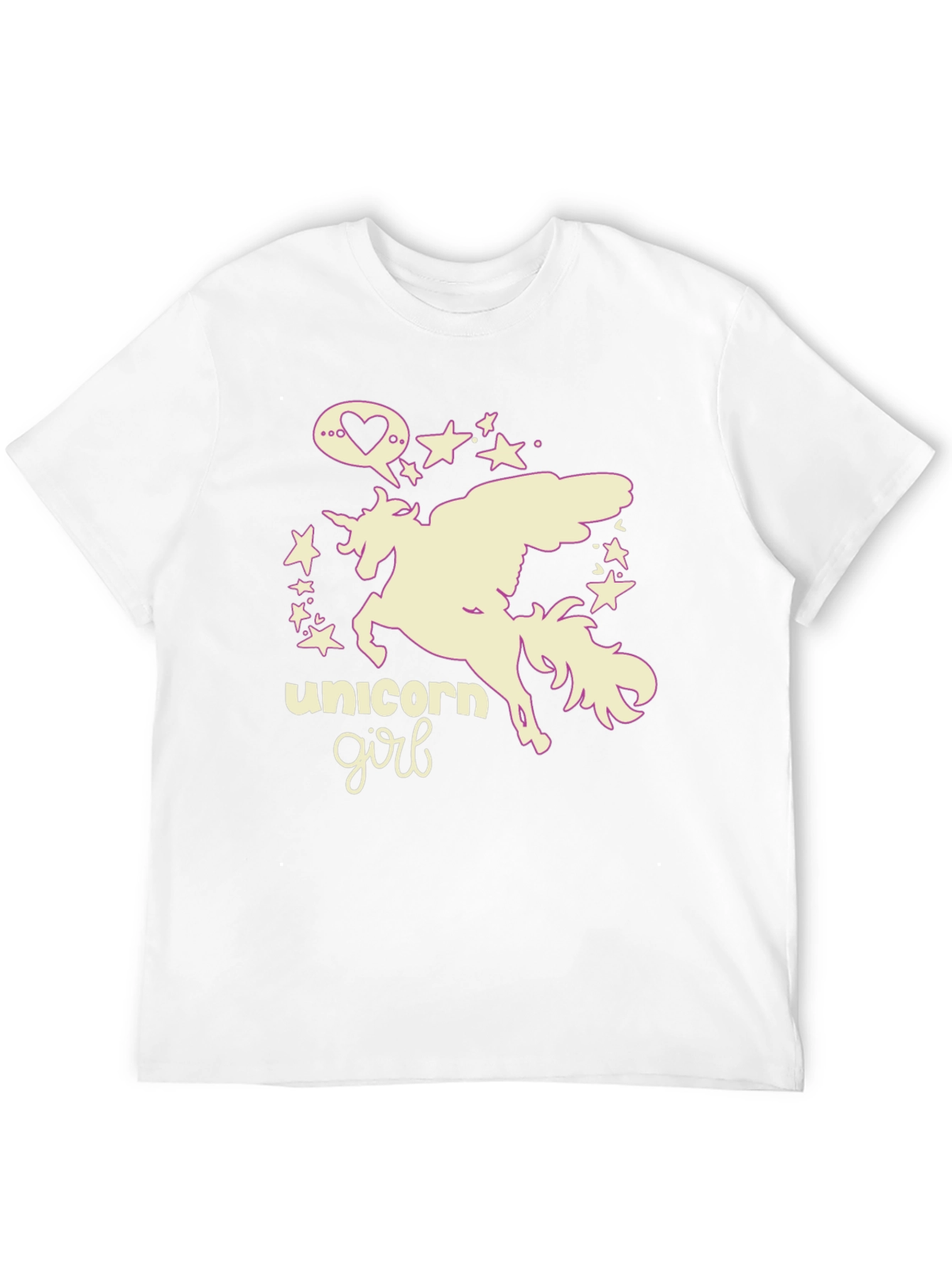 Black Unicorn Girl Black Graphic Tee view 12