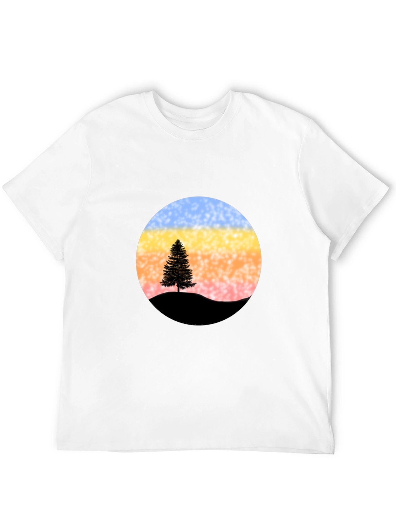 Black Sunset Tree Graphic Tee - Stylish & Unique view 12