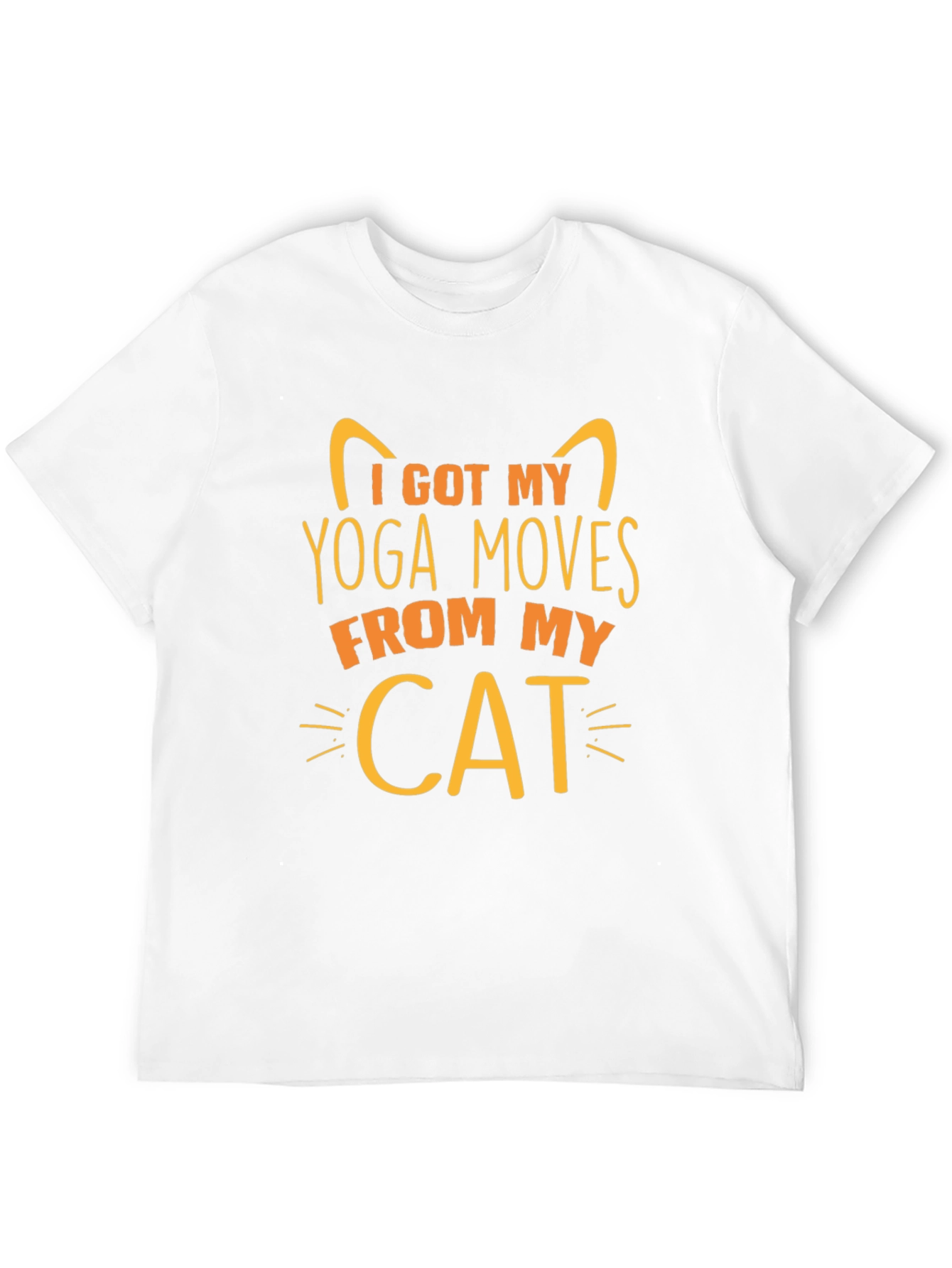Black Yoga Cat T-Shirt - I Got My Yoga Moves From My Cat view 12