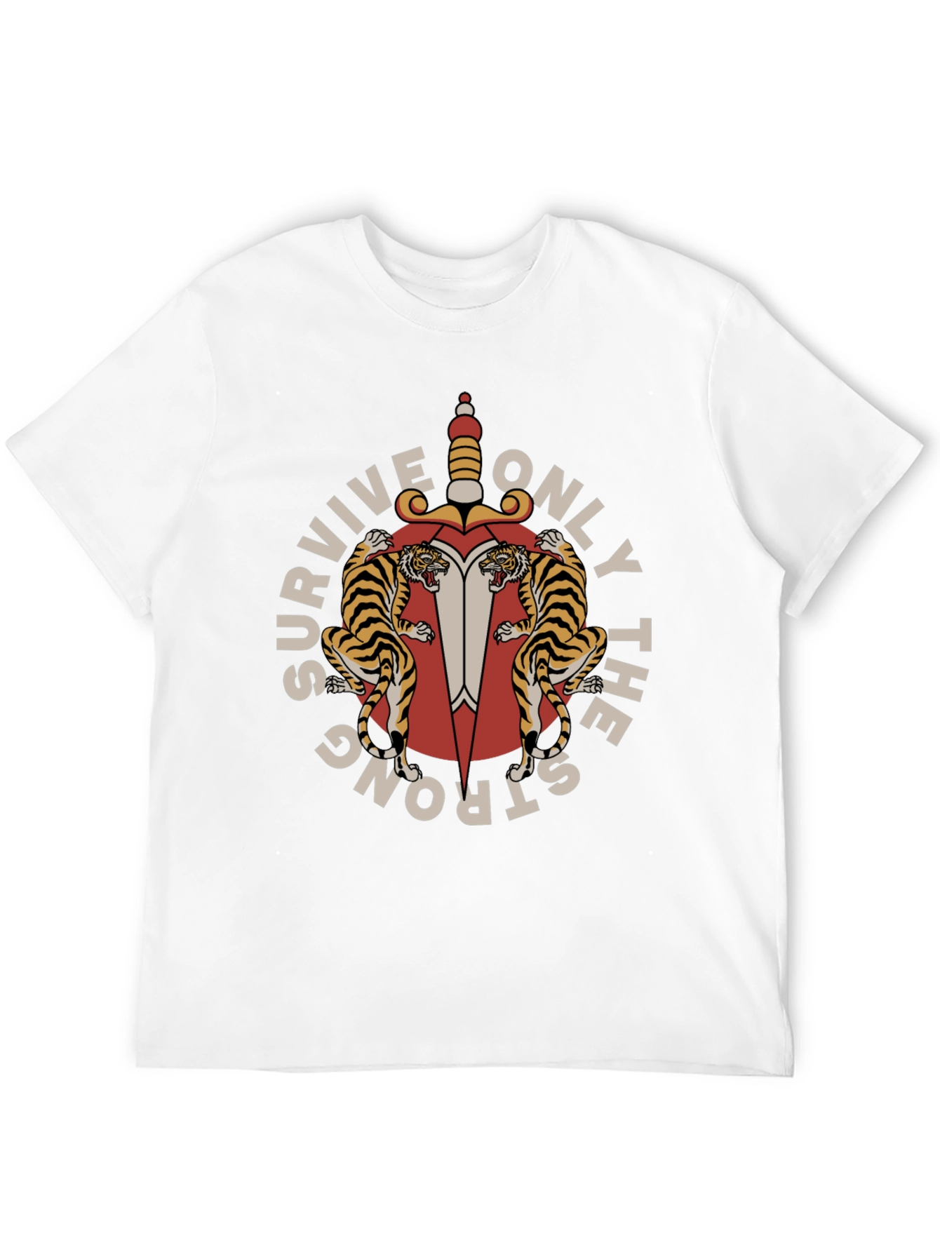 Black Survive Only The Strong Graphic Tee view 12