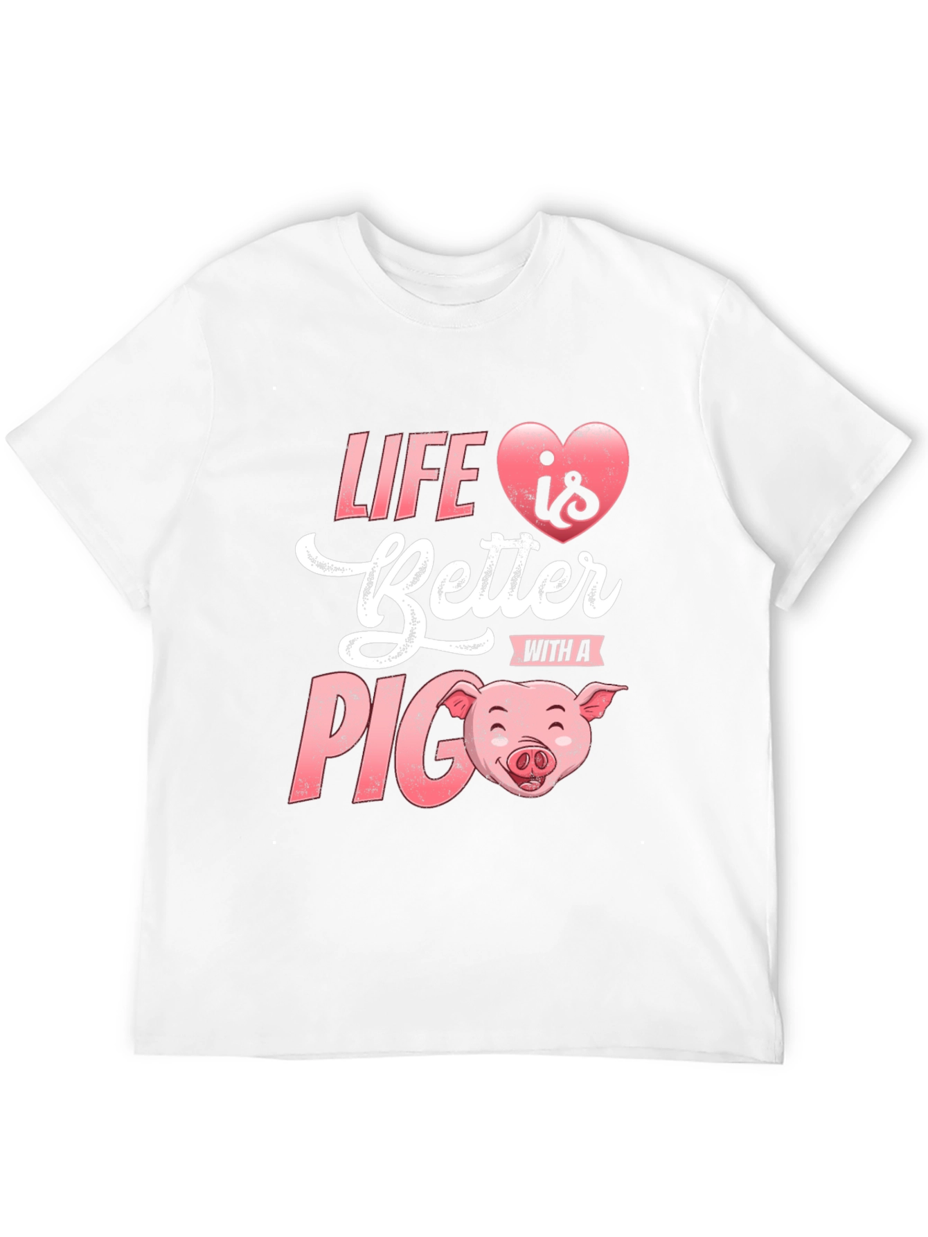 Black Life Is Better With A Pig Graphic T-Shirt view 12