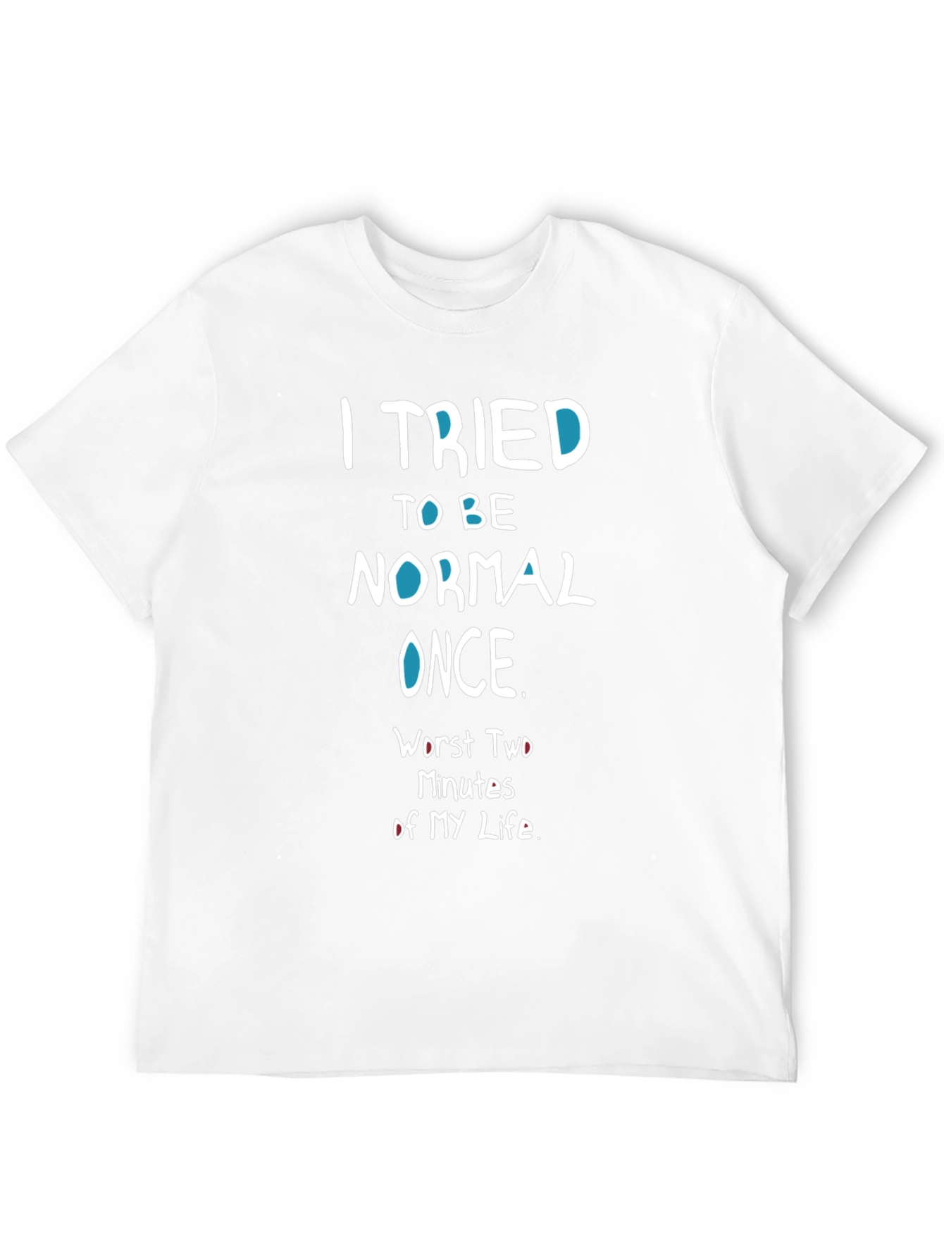 Black Funny Graphic T-Shirt - I Tried To Be Normal view 12