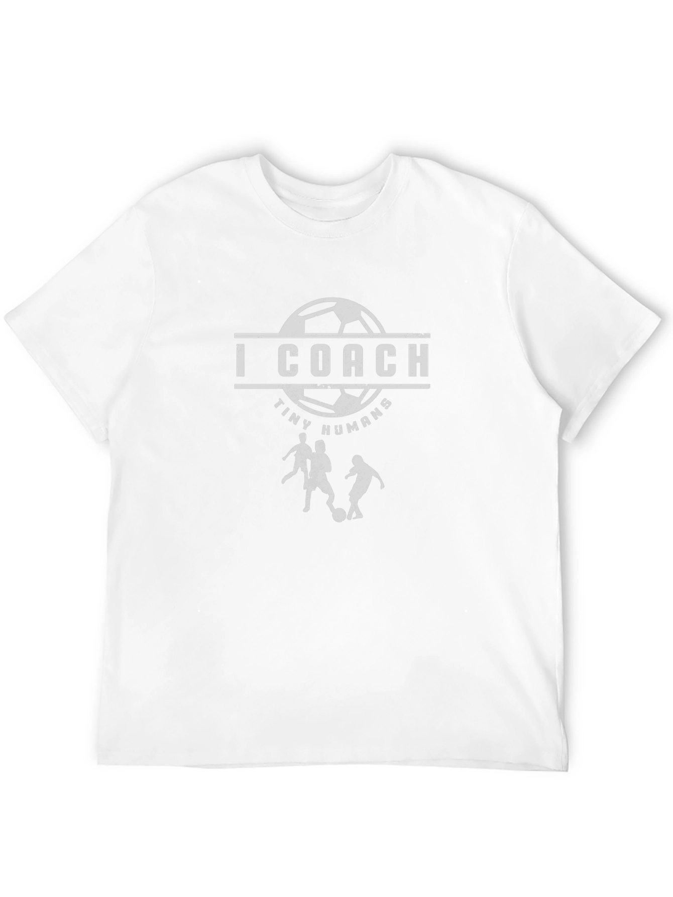 Black I Coach Tiny Humans Graphic T-Shirt - Soccer Coach Gift view 12