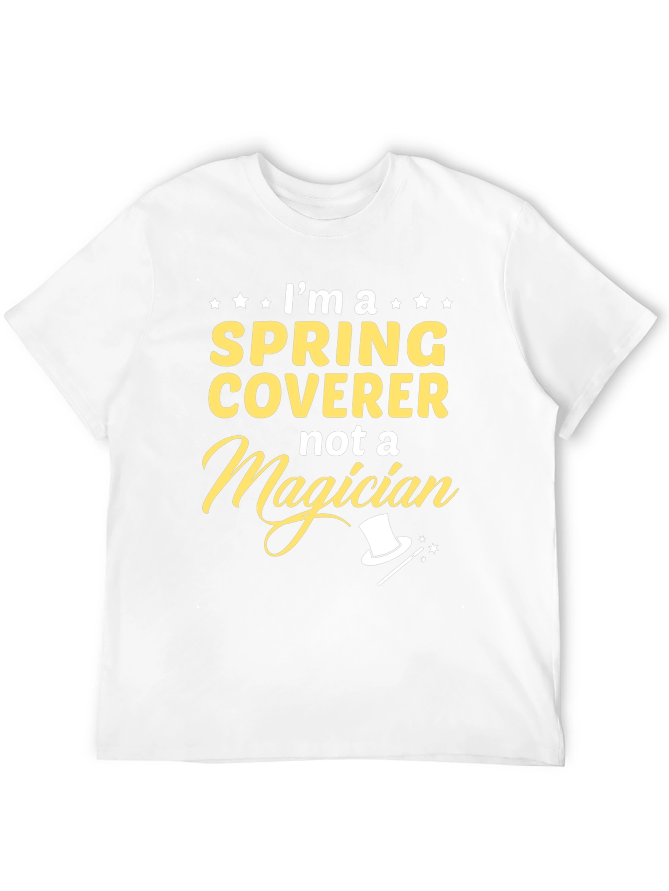 Black Spring Coverer Not a Magician T-Shirt view 12