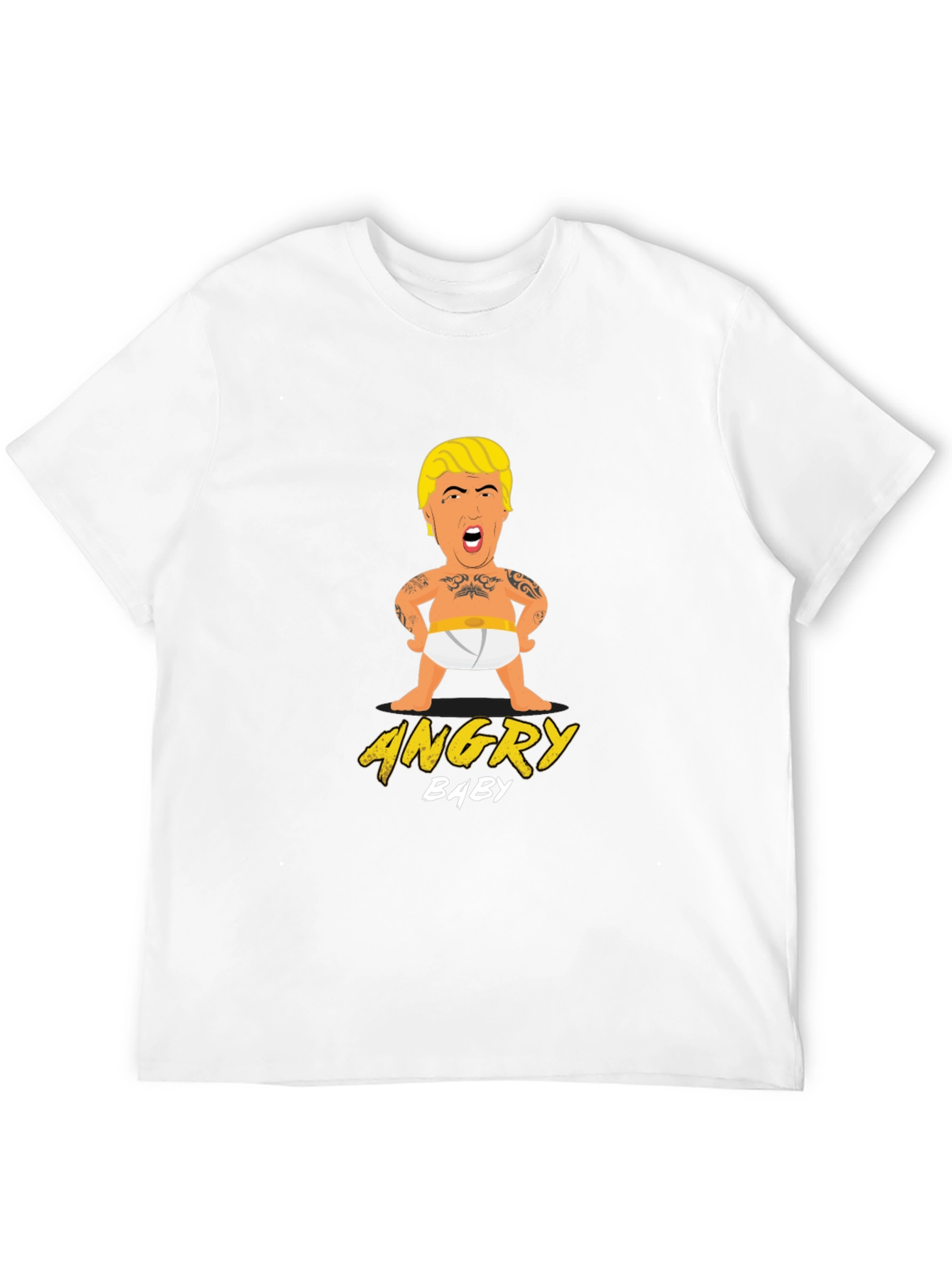 Black Angry Baby T-Shirt - Political Humor Tee view 12