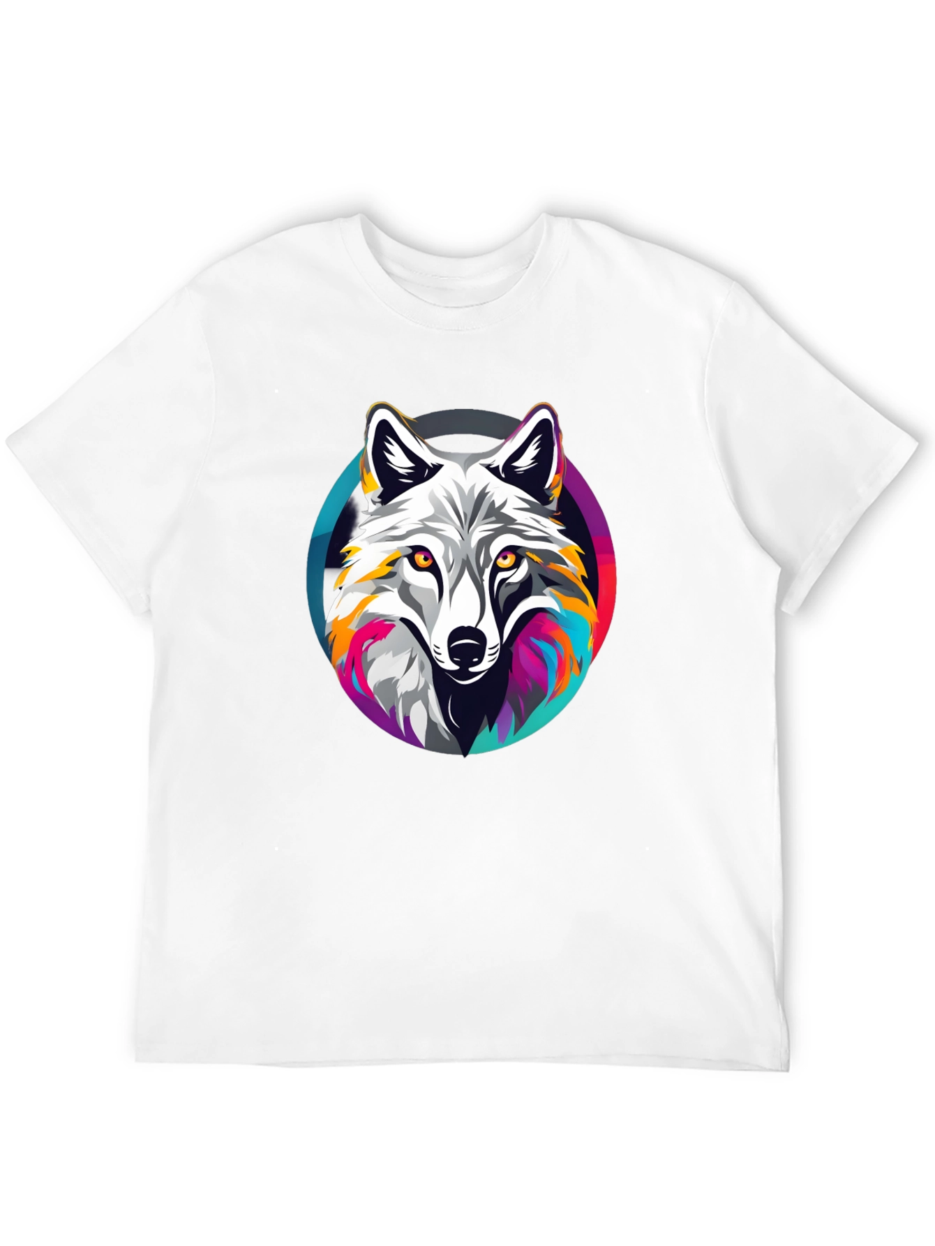 Black Wolf Graphic Tee - Stylish Men's Black T-Shirt view 12