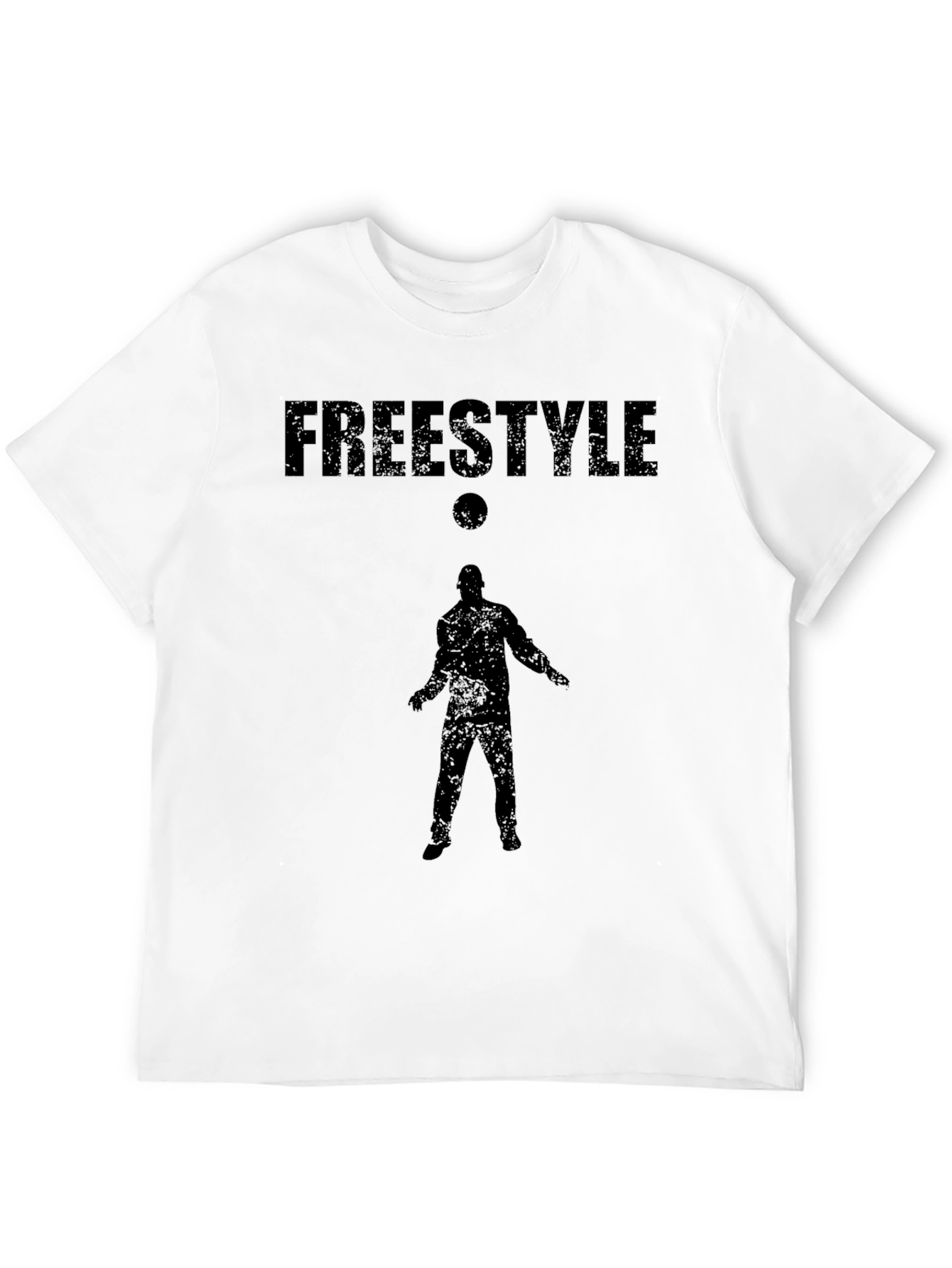Black Freestyle Soccer Graphic T-Shirt - Black view 12
