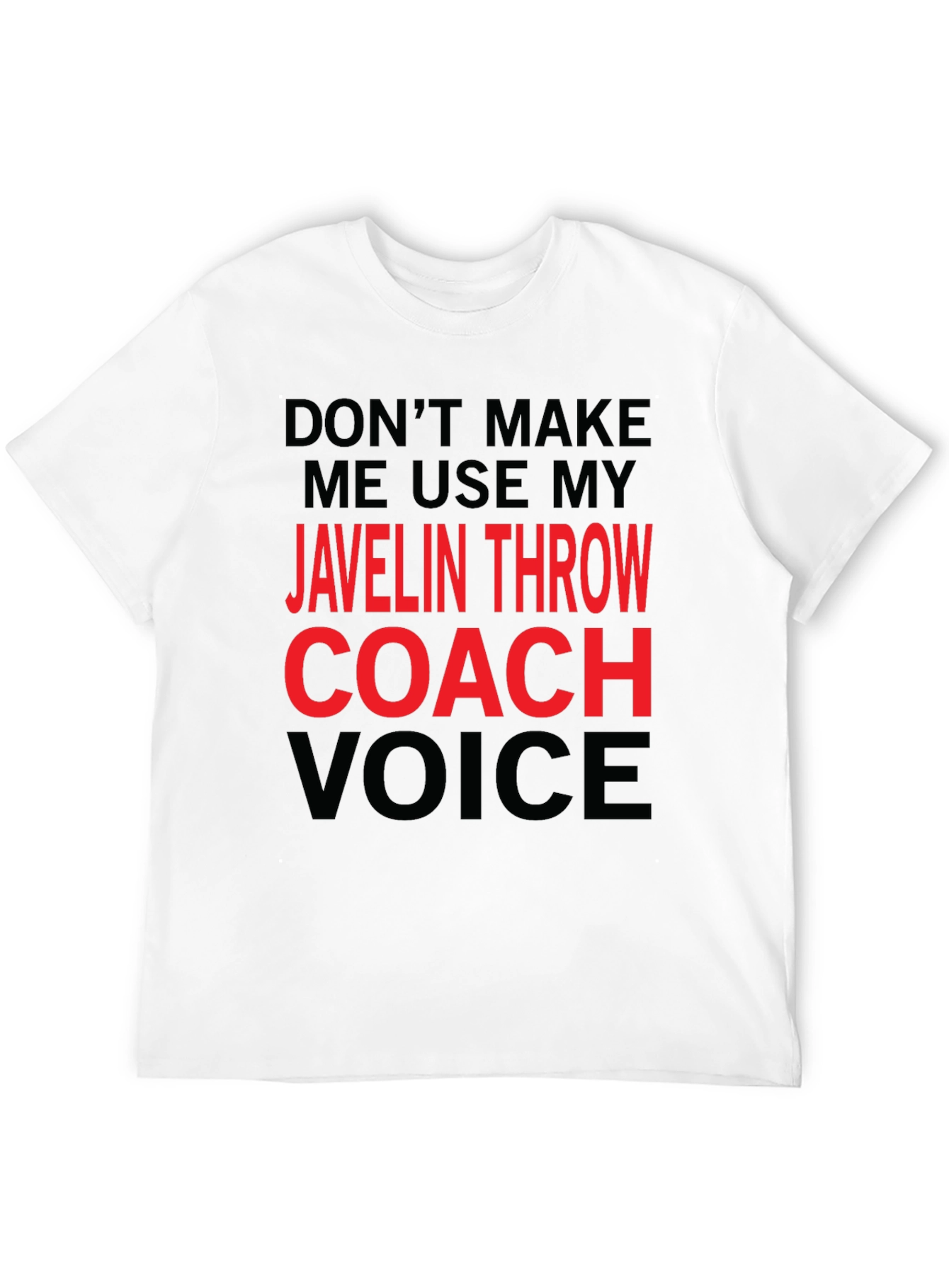 Black Javelin Throw Coach T-Shirt - Funny Sports Tee view 12