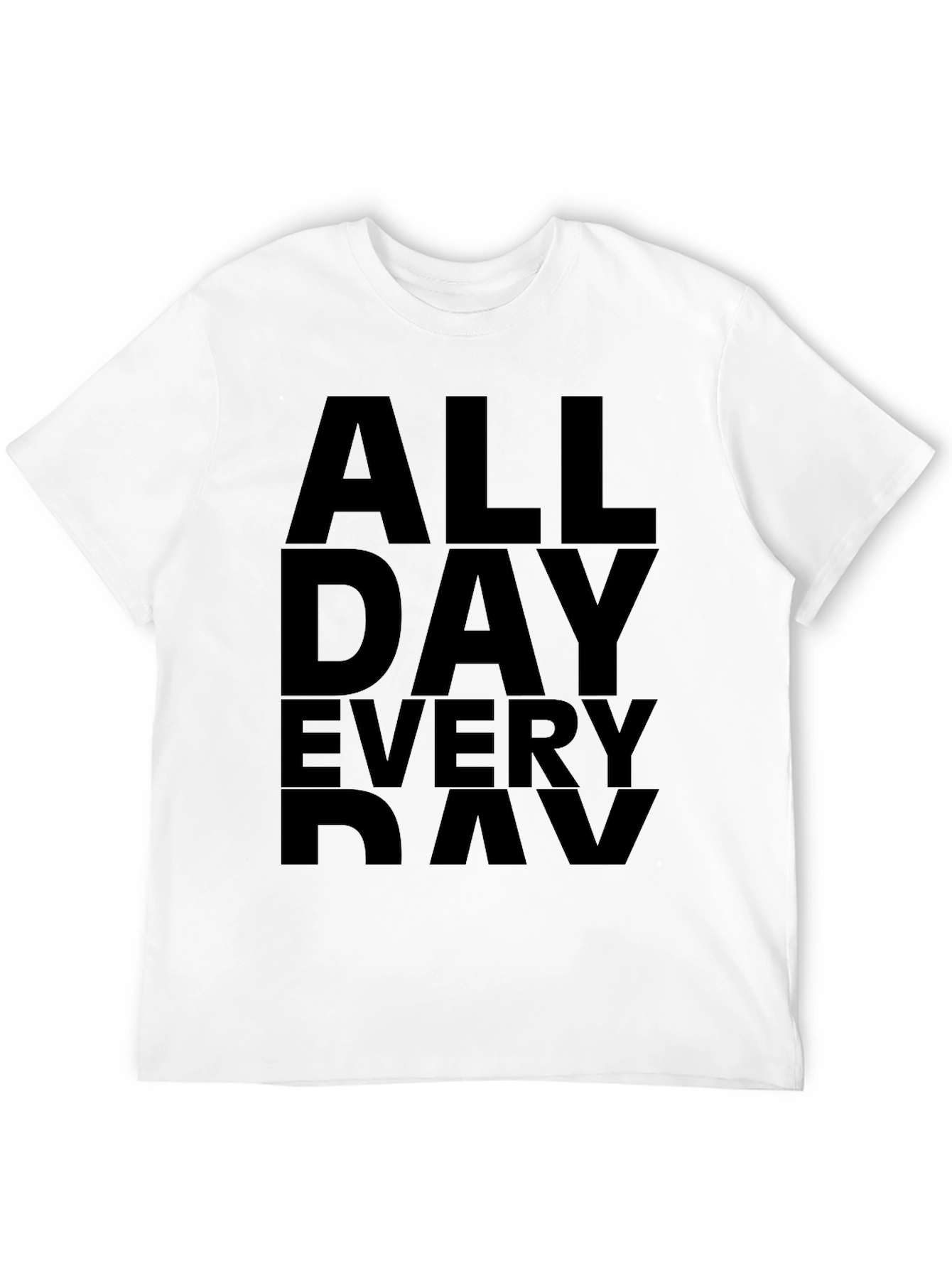 Black All Day Every Day Black Graphic Tee view 12