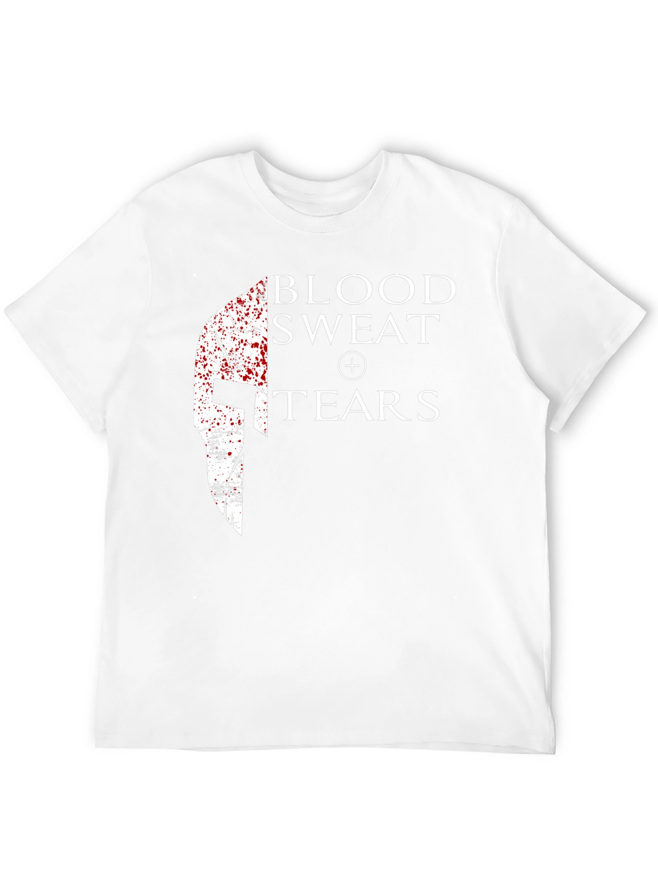 Black Blood Sweat Tears Spartan Helmet T-Shirt - Black view 12