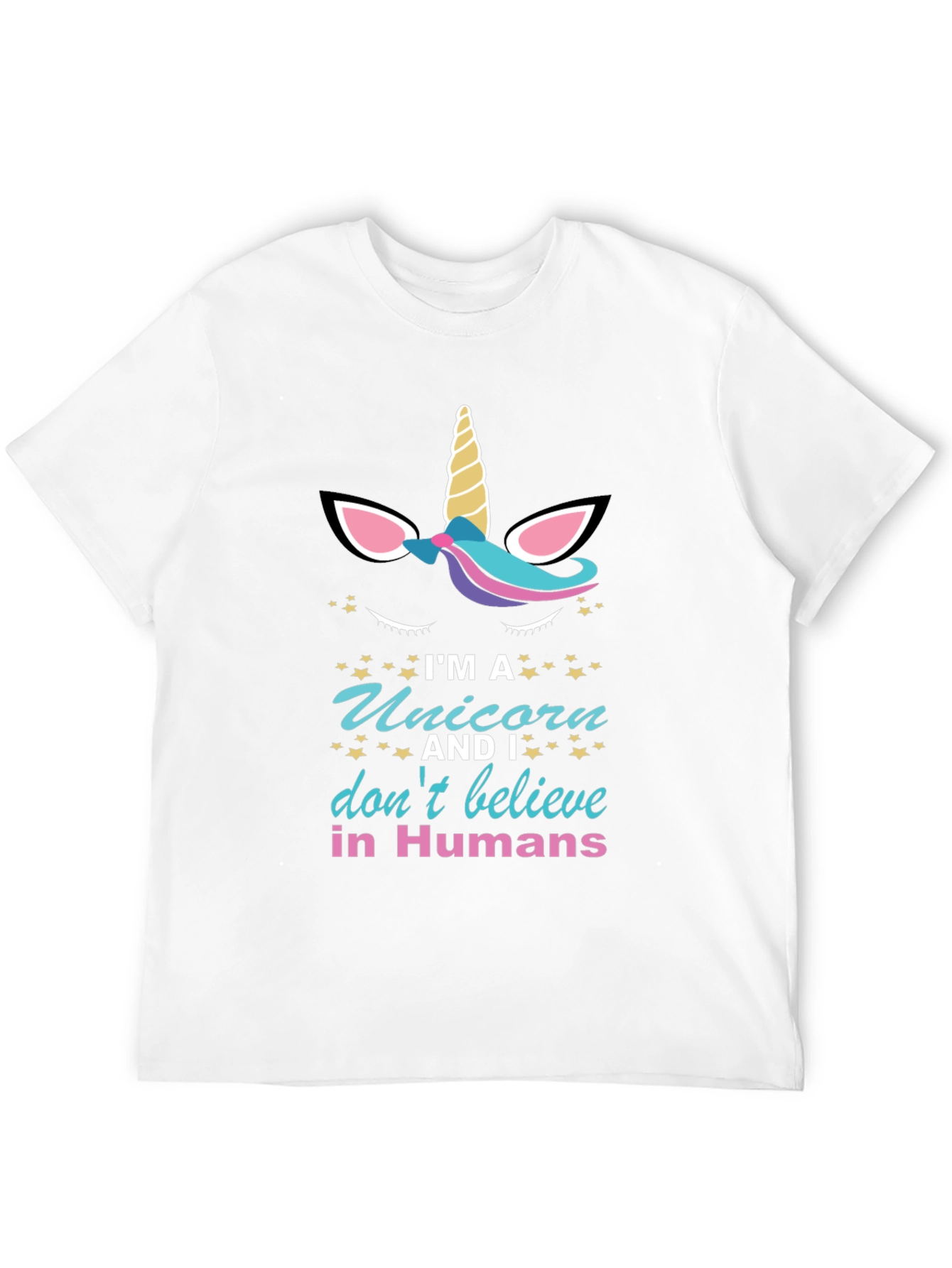 Black Unicorn Believer T-Shirt - Novelty Graphic Tee view 12