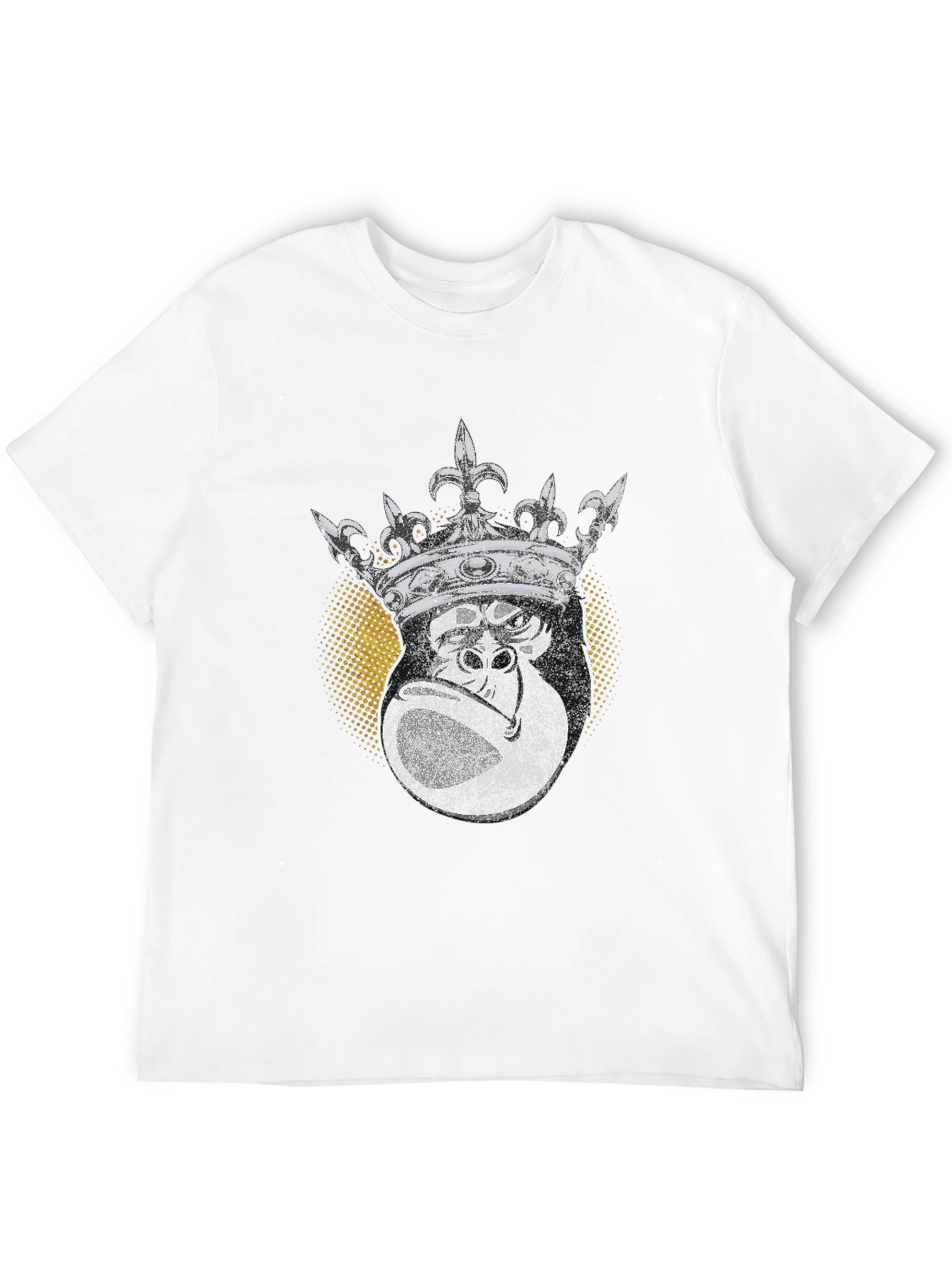 Black King Kong Graphic Tee - Black Cotton T-Shirt view 12