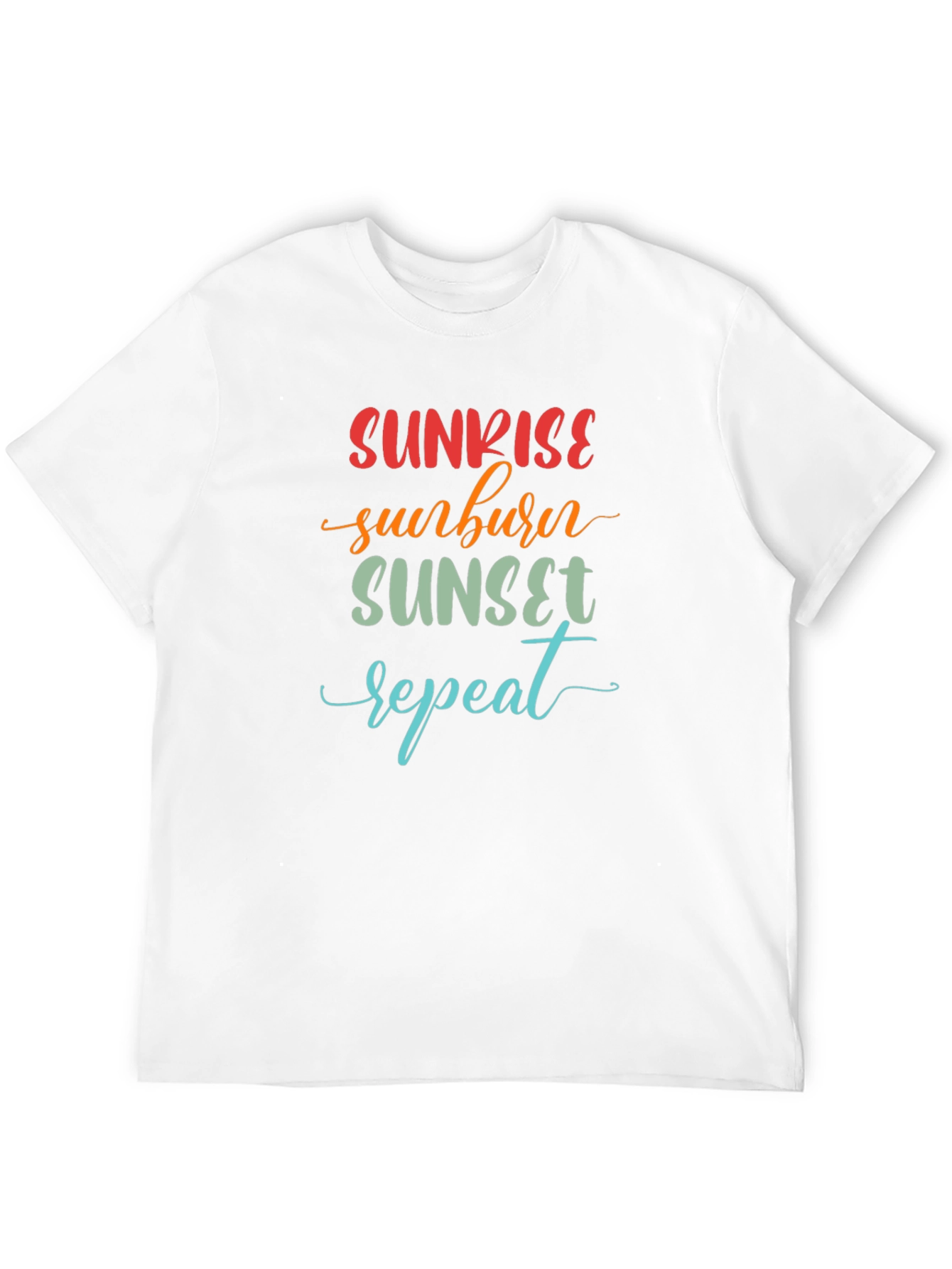Black Sunrise Sunburn Sunset Repeat Graphic Tee view 12