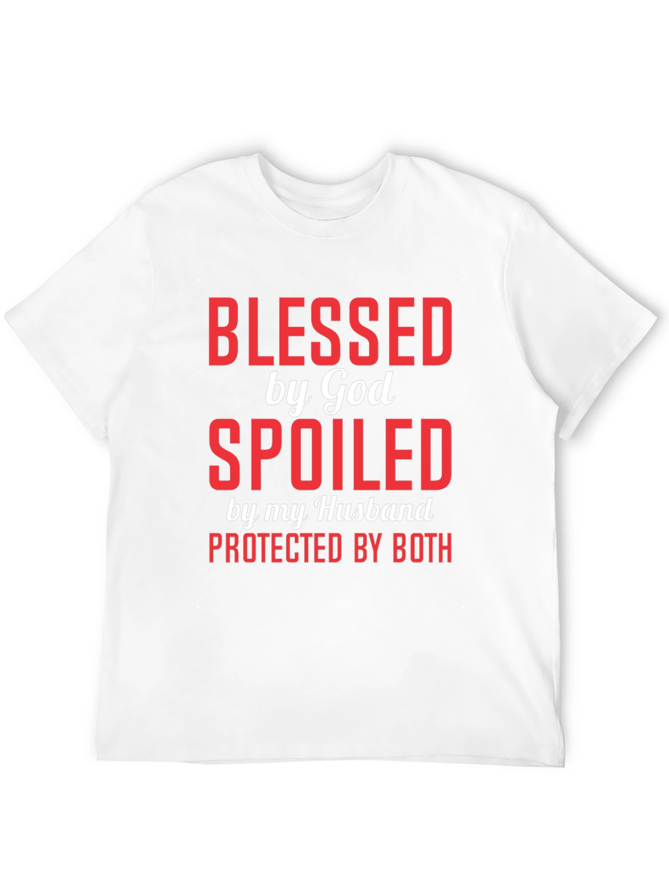 Black Blessed Spoiled Protected Graphic Tee view 12