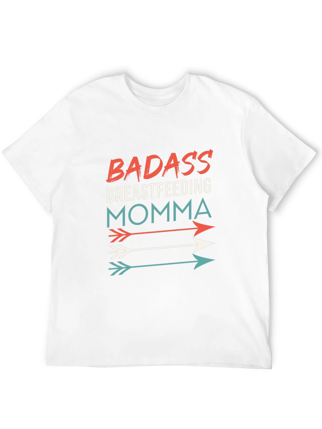 Black Badass Breastfeeding Momma Graphic Tee view 12