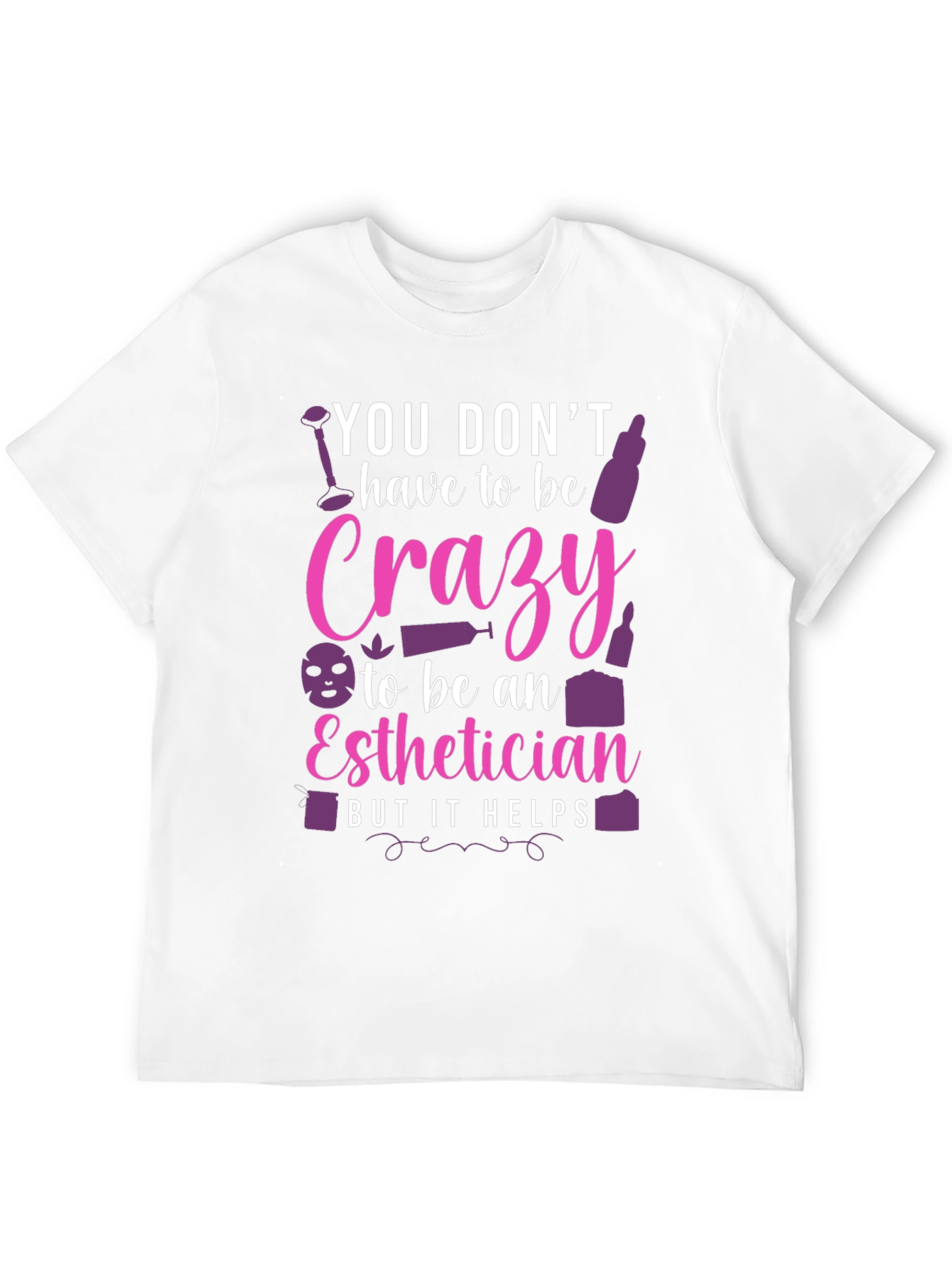 Black Crazy Esthetician Graphic Tee - Unisex view 12