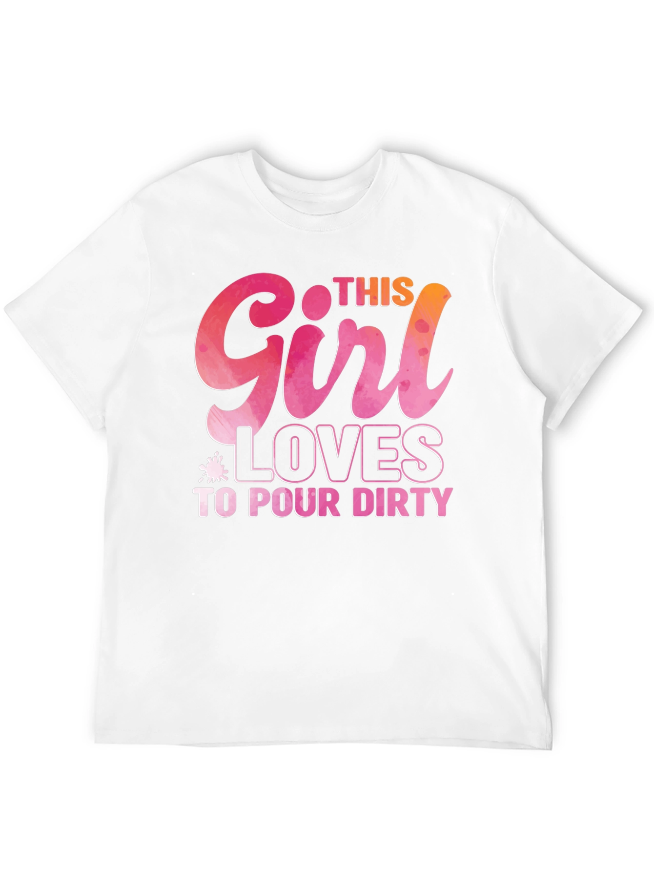 Black This Girl Loves to Pour Dirty T-Shirt view 12