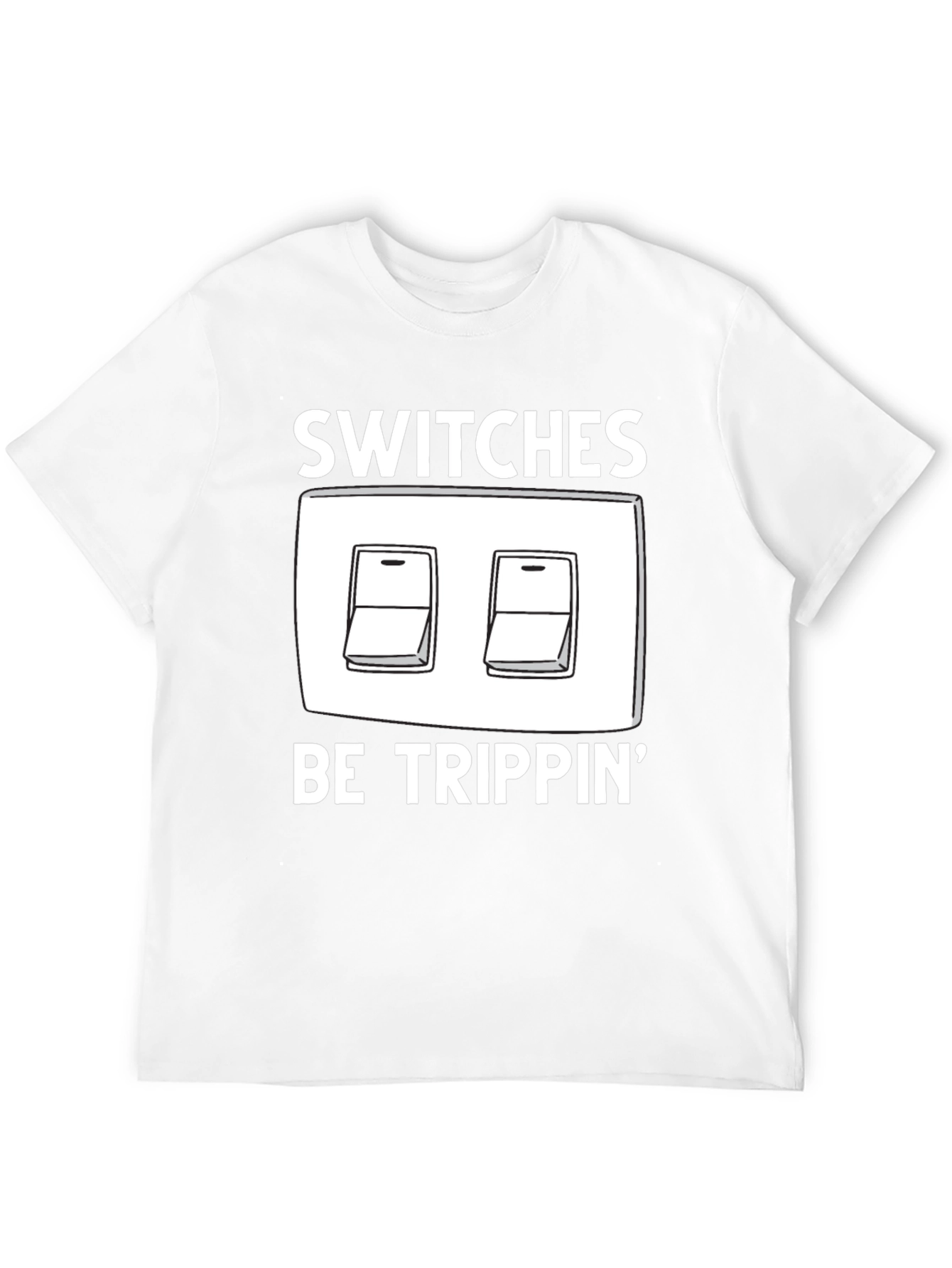 Black Switches Be Trippin' Graphic T-Shirt view 12