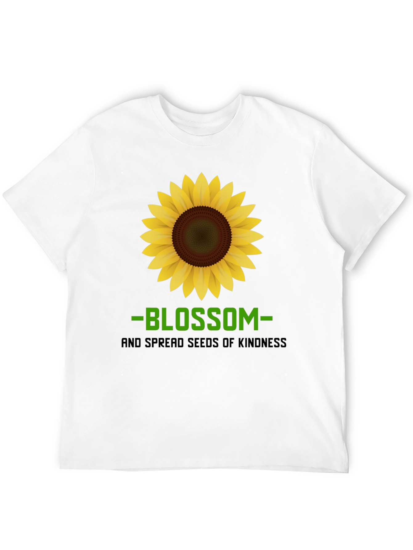 Black Blossom Kindness Graphic Tee - Black Cotton Comfort view 12