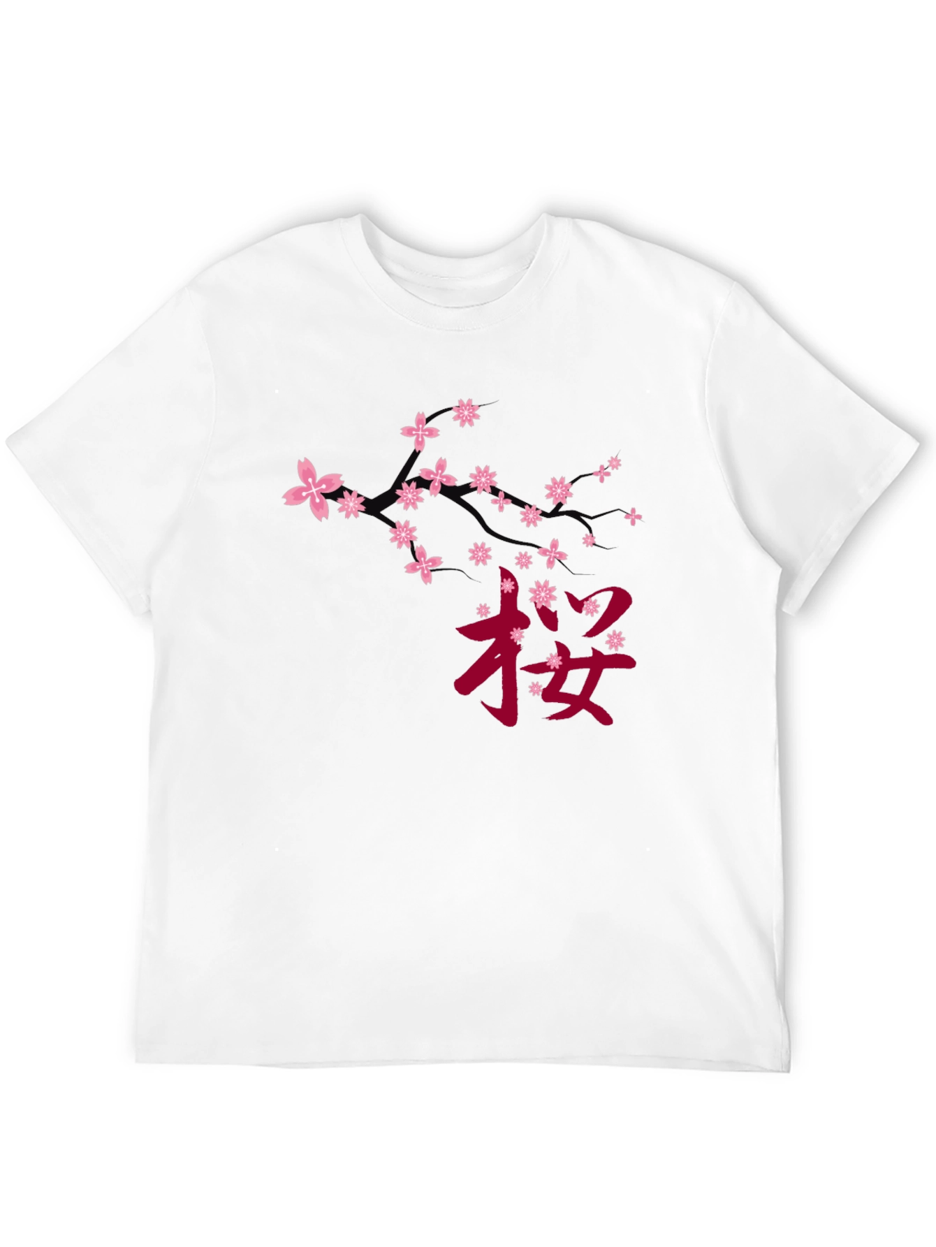 Black Cherry Blossom Graphic Tee - Black view 12