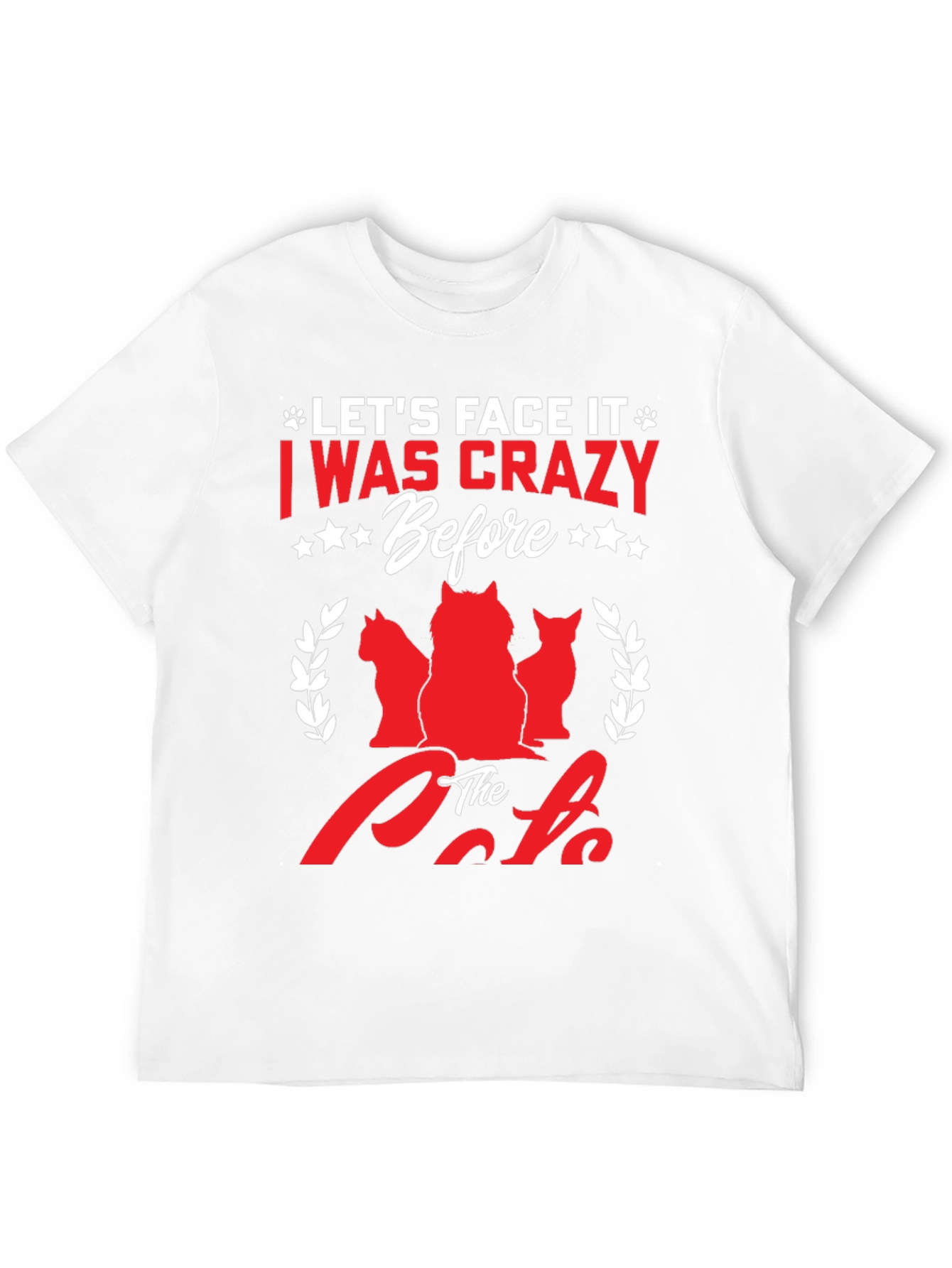 Black Crazy Before Cats T-Shirt | Funny Cat Lover Tee view 12