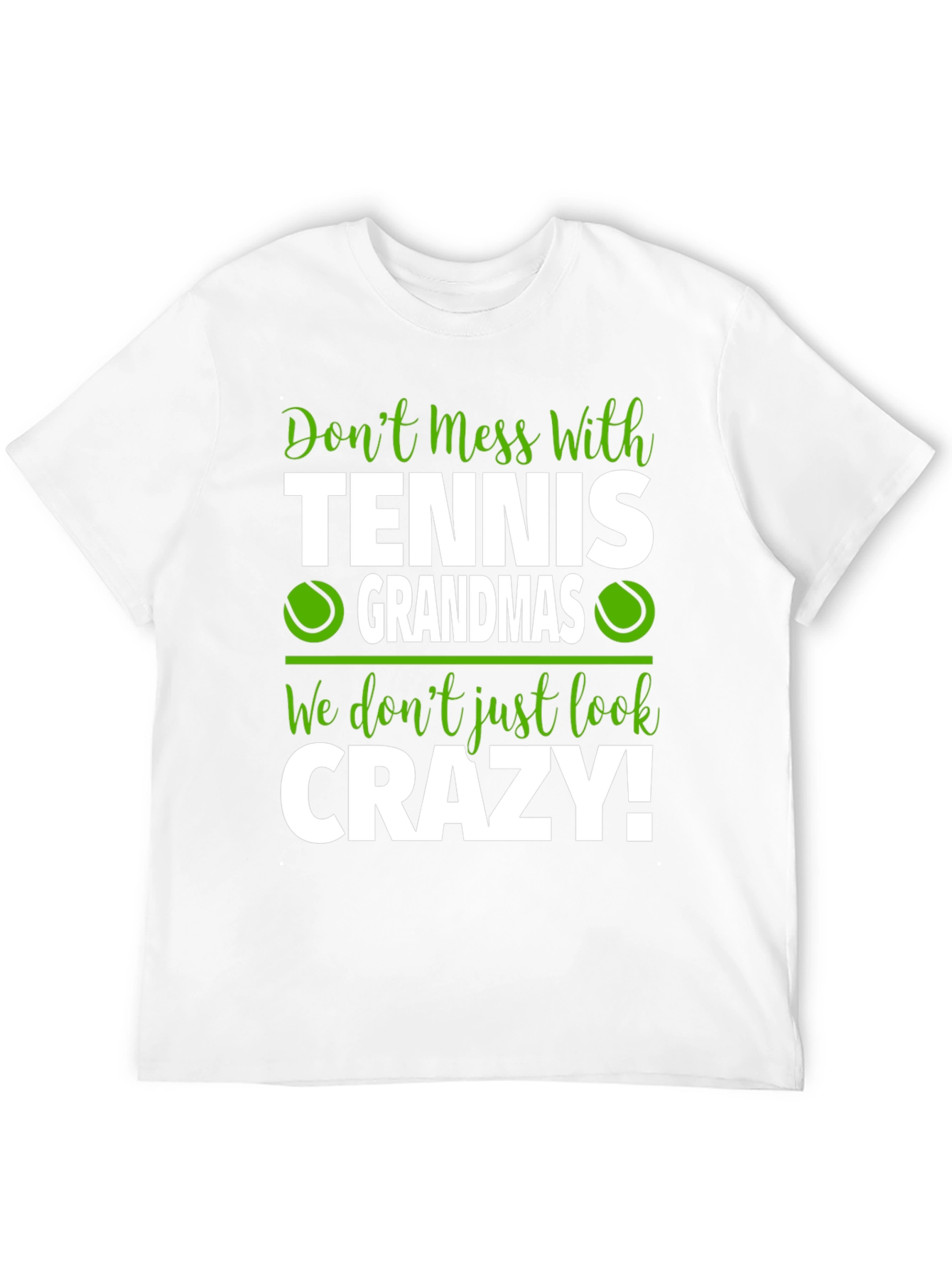 Black Tennis Grandmas Funny Graphic T-Shirt view 12