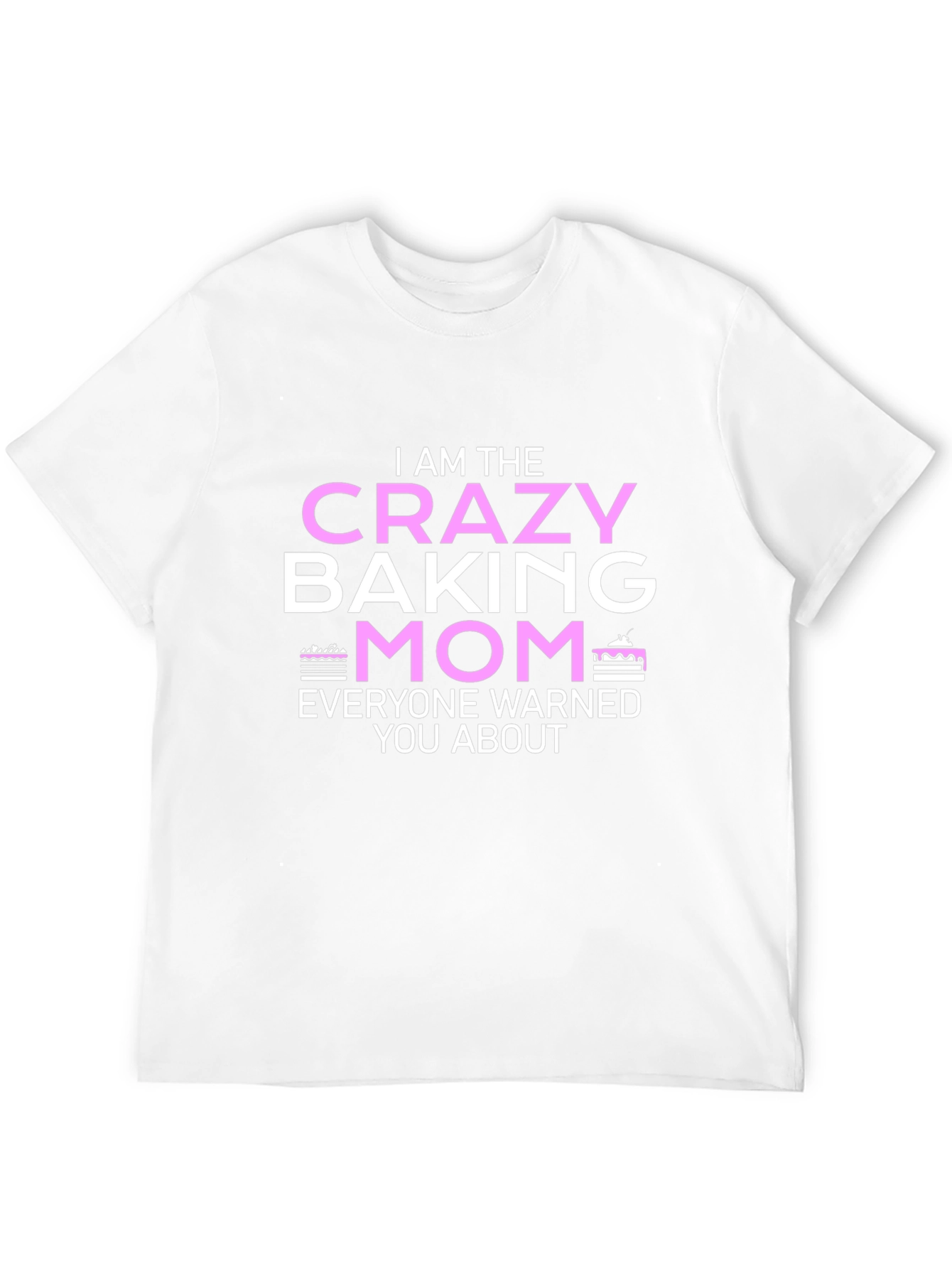 Black Crazy Baking Mom T-Shirt - Novelty Graphic Tee view 12