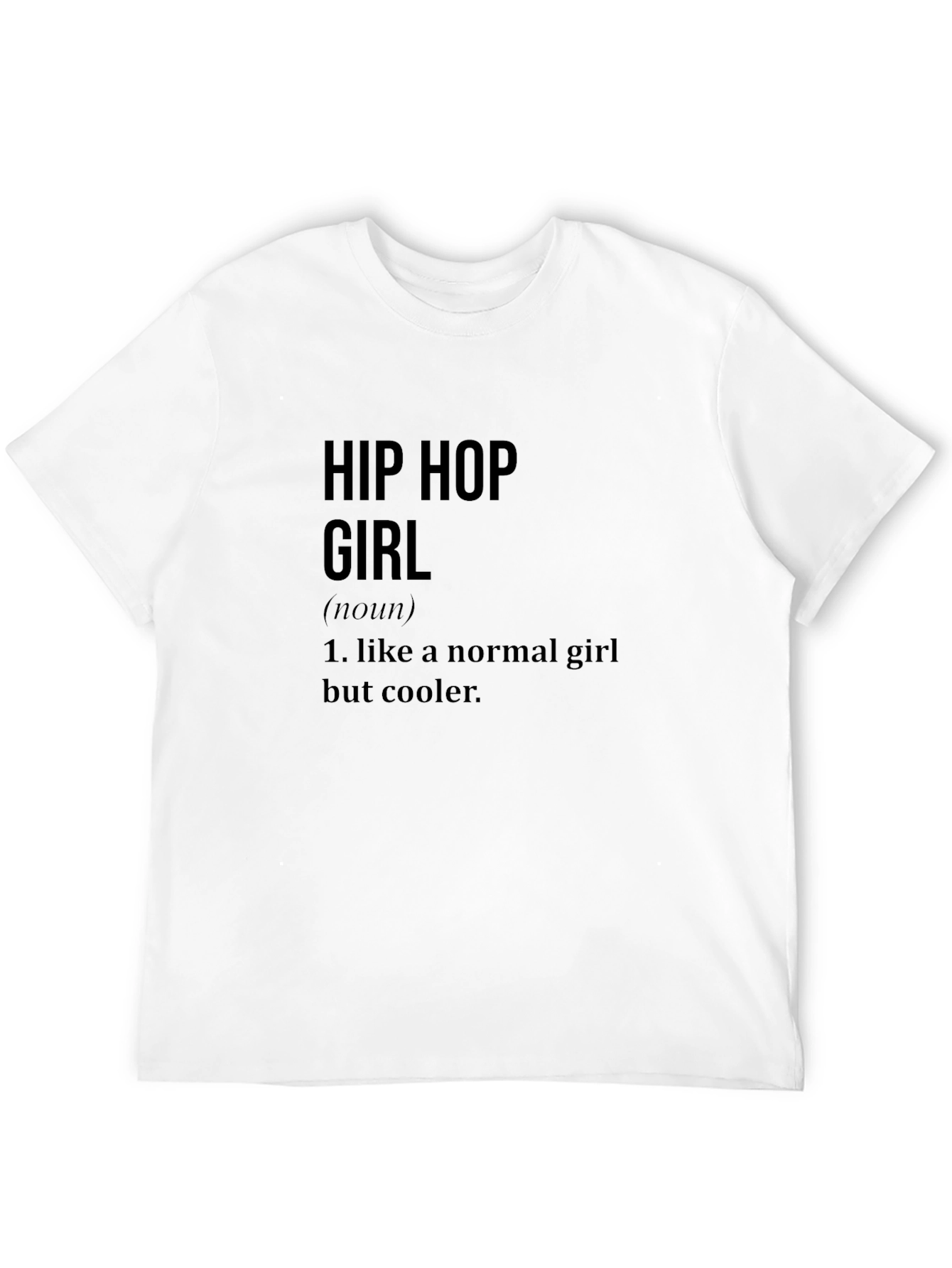 Black Hip Hop Girl Definition T-Shirt Cool Graphic Tee view 12