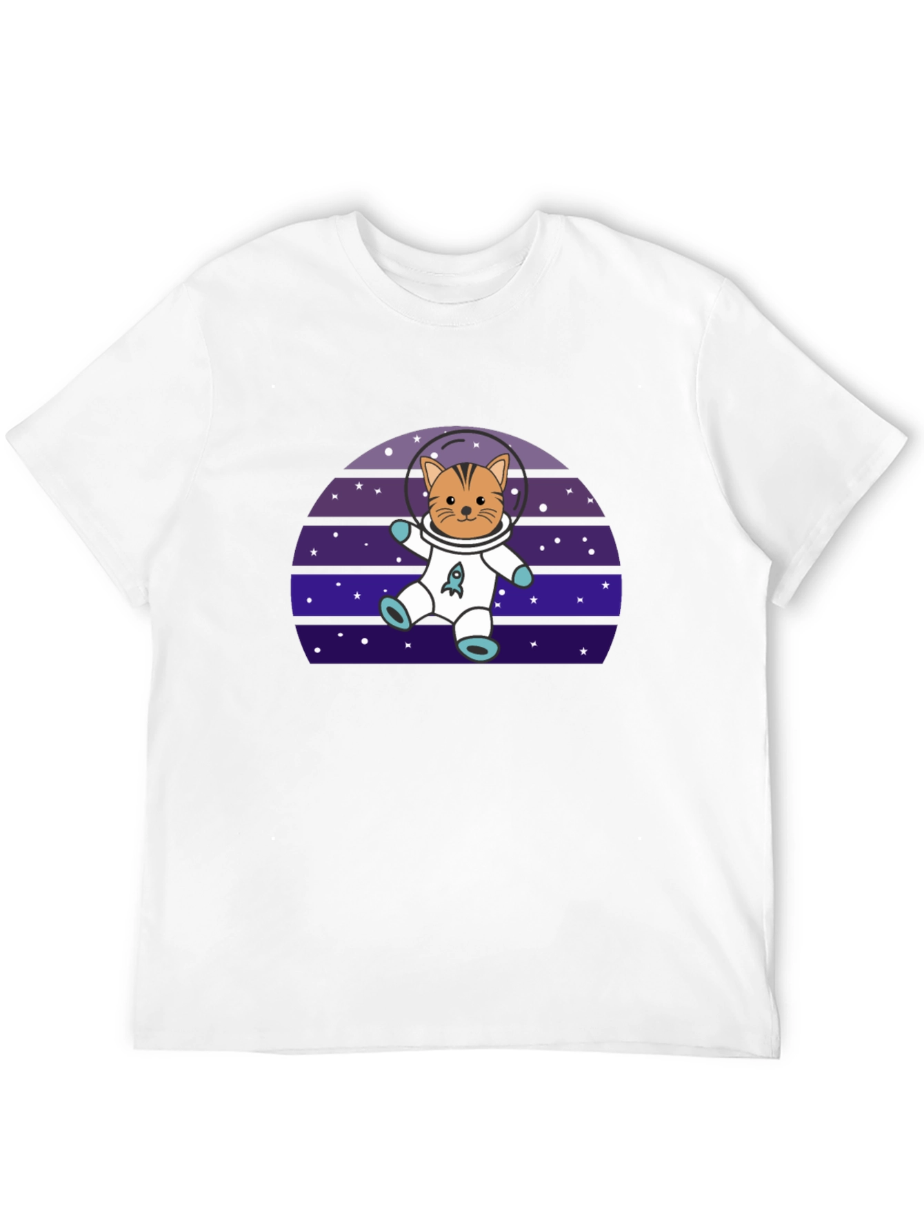 Black Astronaut Cat T-Shirt - Space Kitten Tee view 12