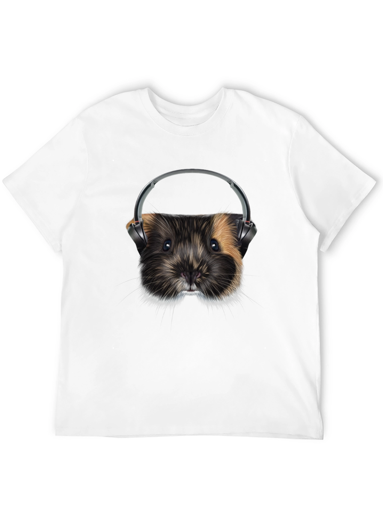 Black Guinea Pig DJ Graphic T-Shirt view 12