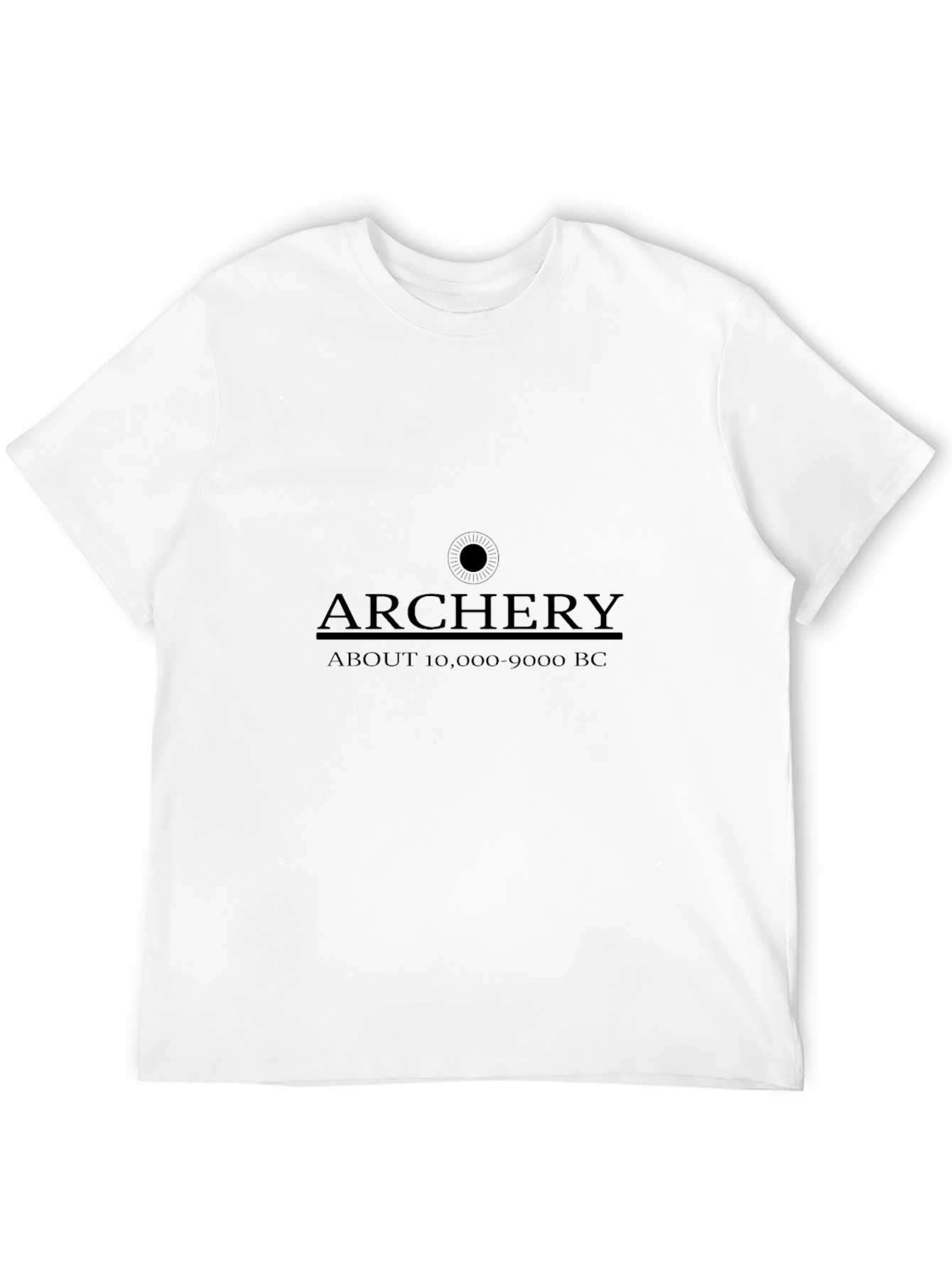 Black Archery History T-Shirt - Ancient Origins Design view 12
