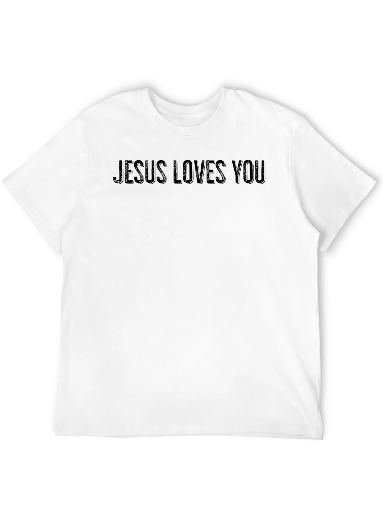 Black Jesus Loves You Black Graphic Tee - Men's view 12