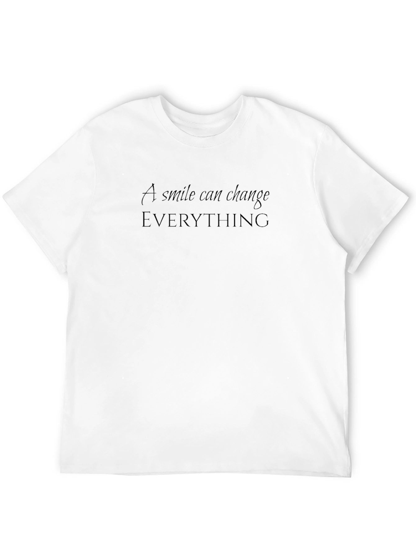 Black A Smile Can Change Everything Black T-Shirt view 12