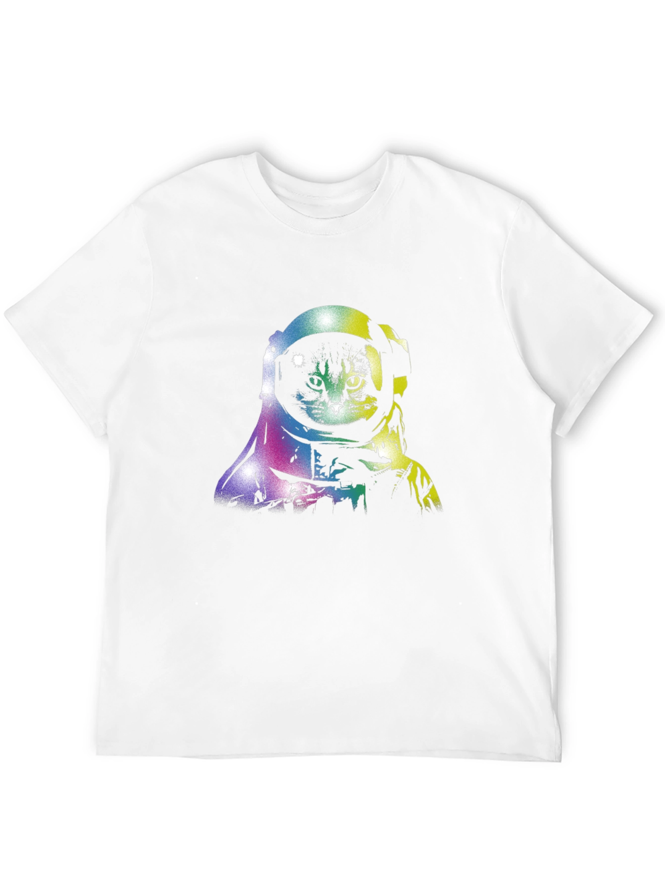 Black Astronaut Cat Black T-Shirt, Space Lover Tee view 12