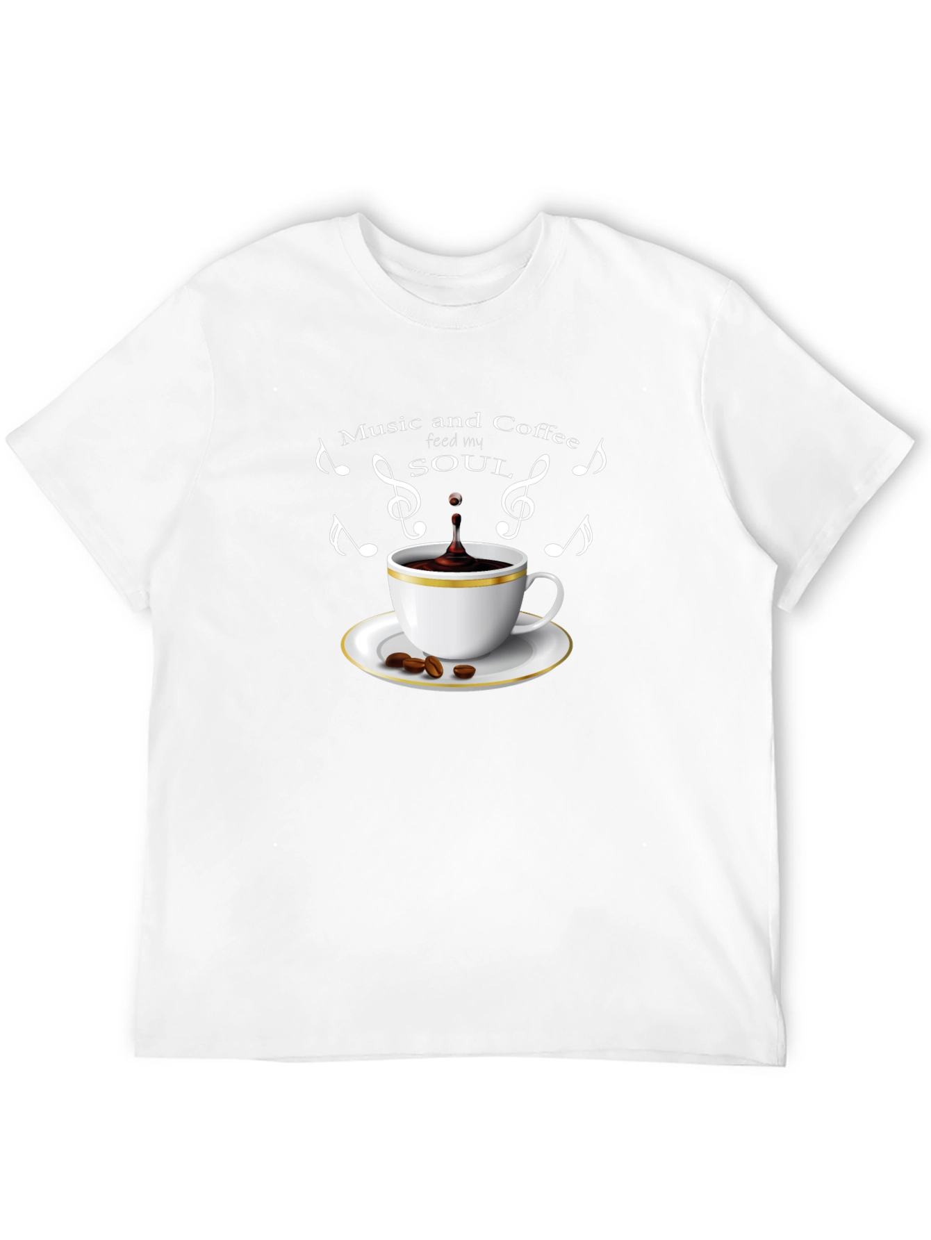 Black Music and Coffee Graphic Tee view 12