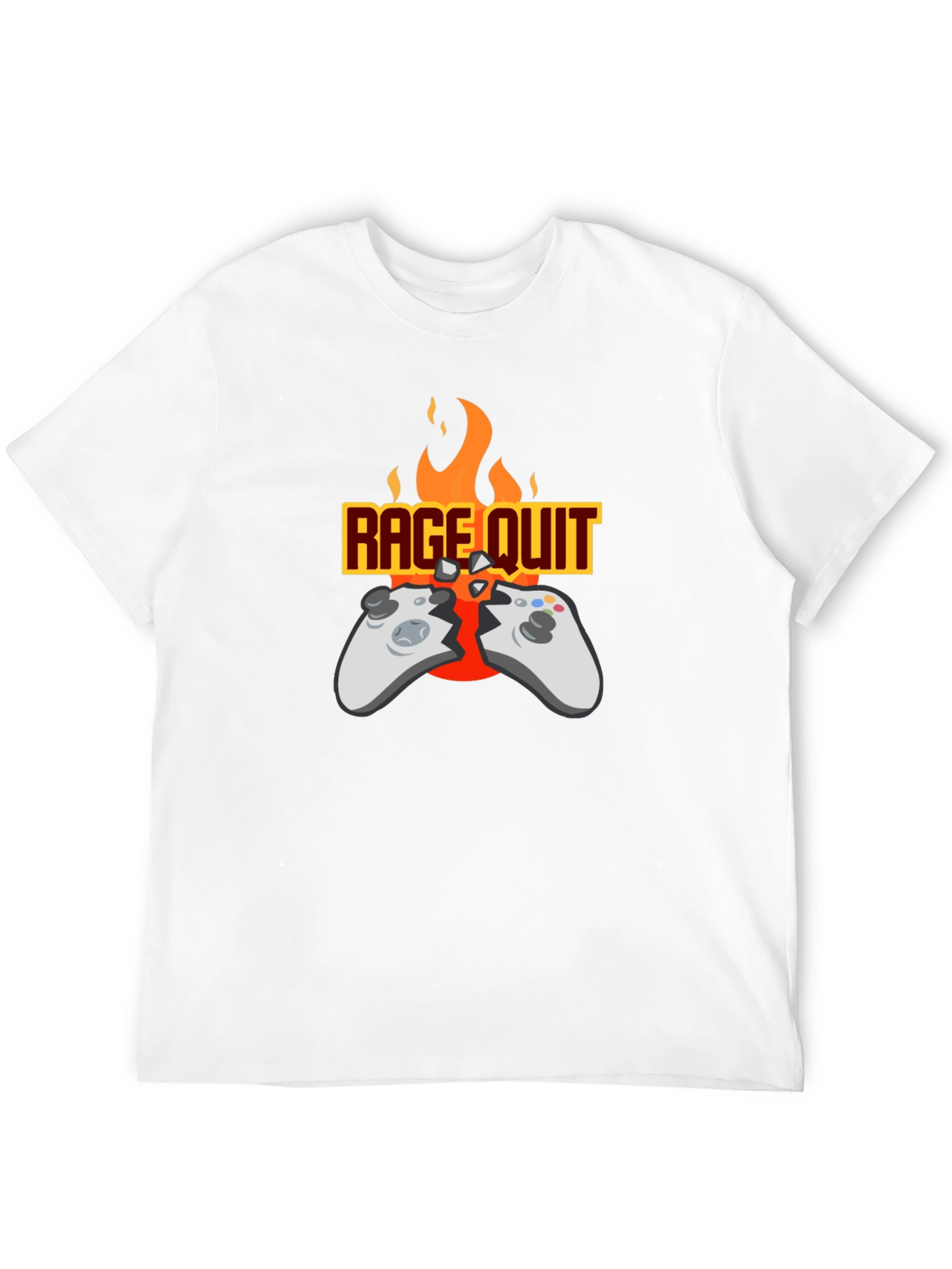 Black Rage Quit Gamer T-Shirt - Funny Gaming Tee view 12