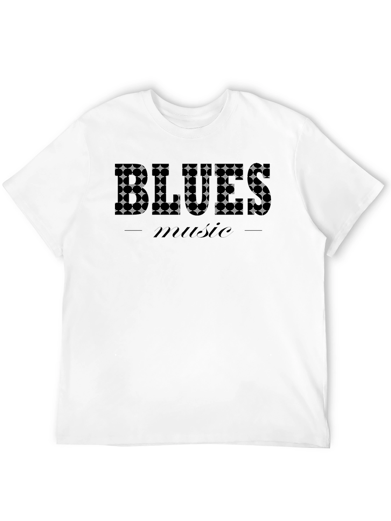 Black Blues Music Graphic Print Black T-Shirt view 12
