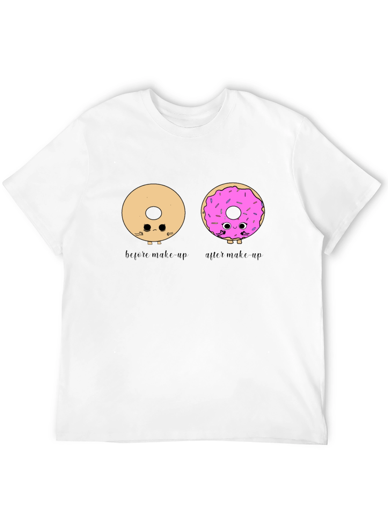 Black Donut Makeup T-Shirt - Humorous Graphic Tee view 12