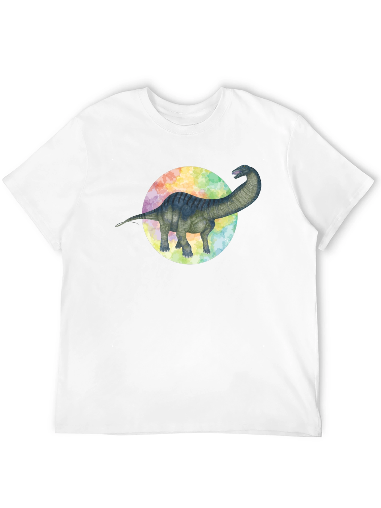 Black Dinosaur Graphic Tee - Brachiosaurus Black T-Shirt view 12