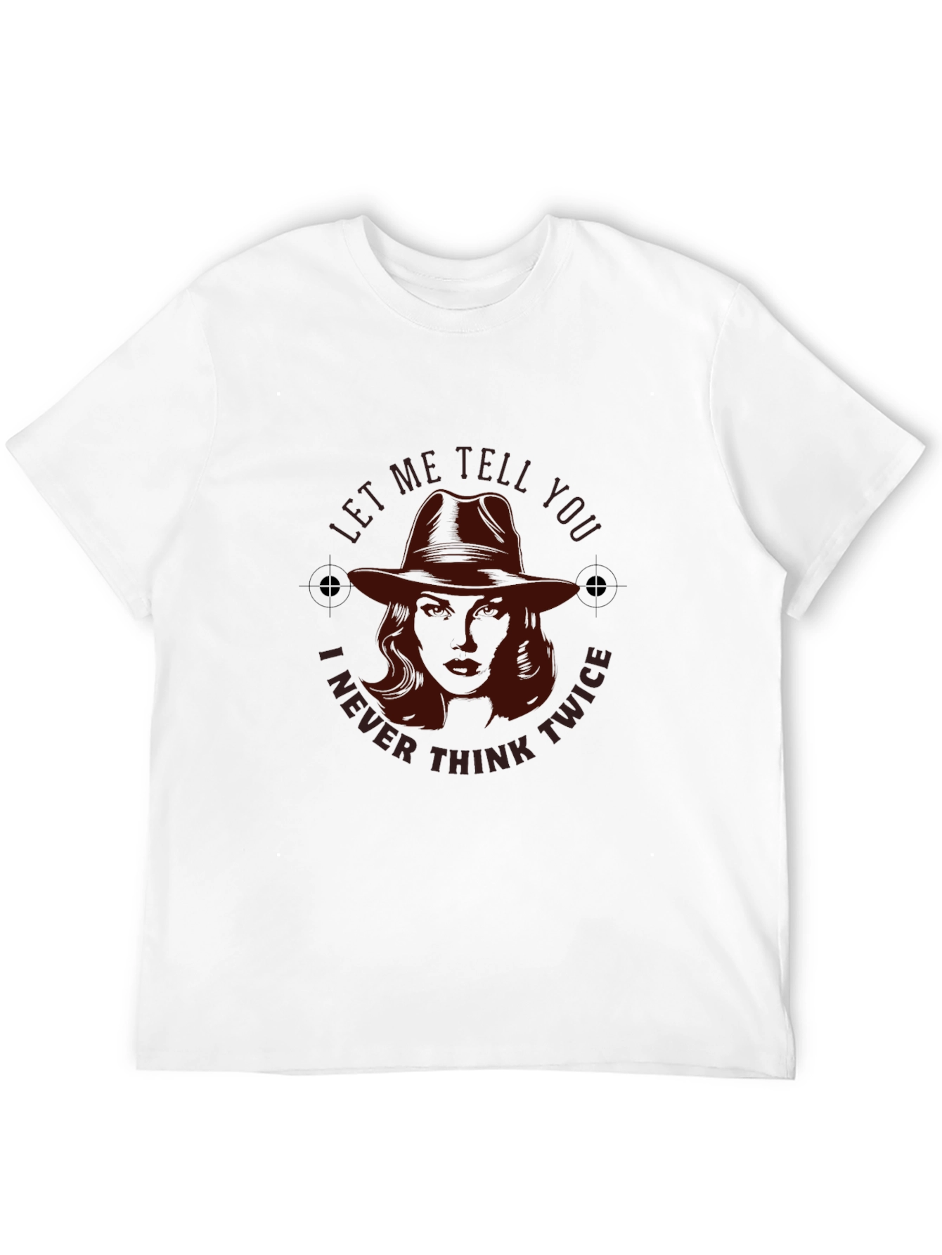 Black Noir Detective T-Shirt - Never Think Twice view 12