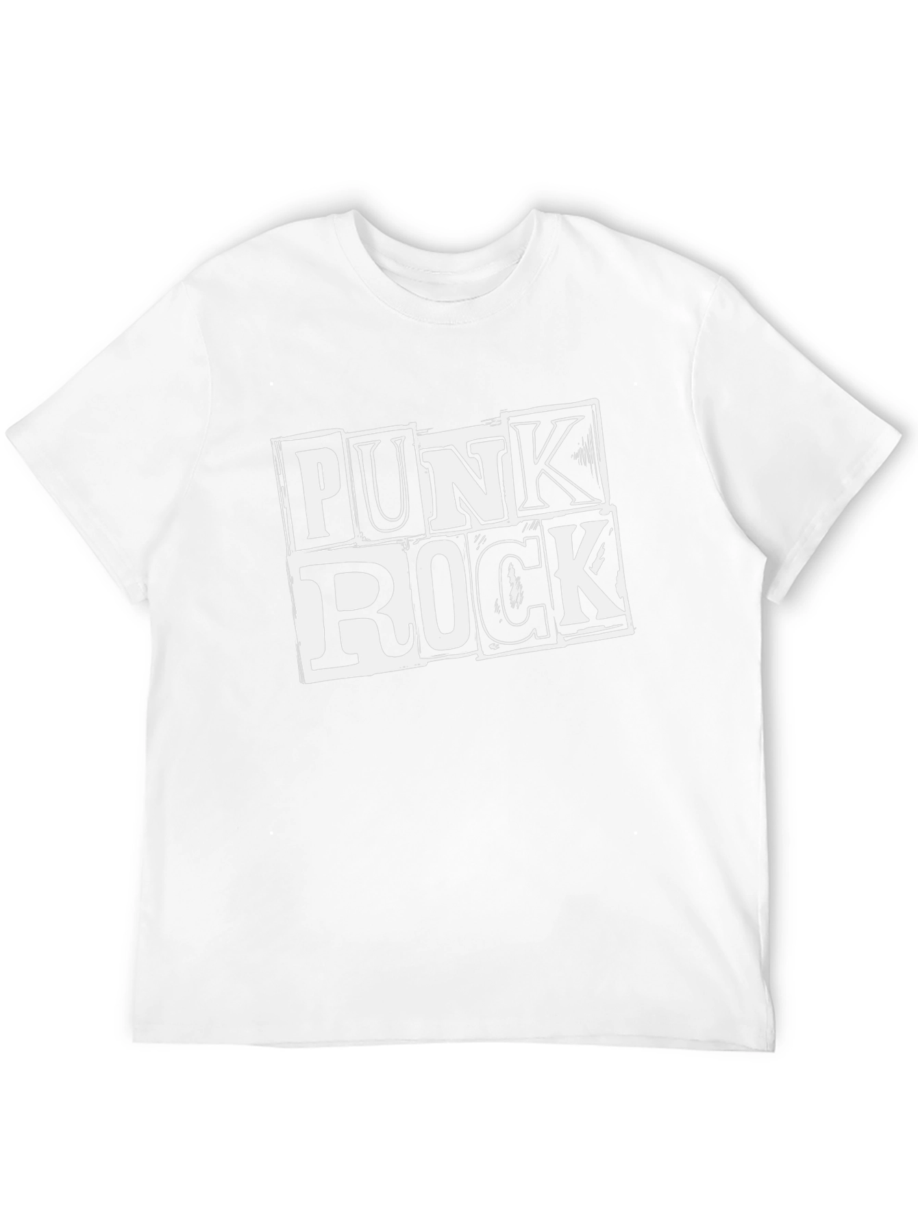 Black Punk Rock Graphic T-Shirt - Black view 12