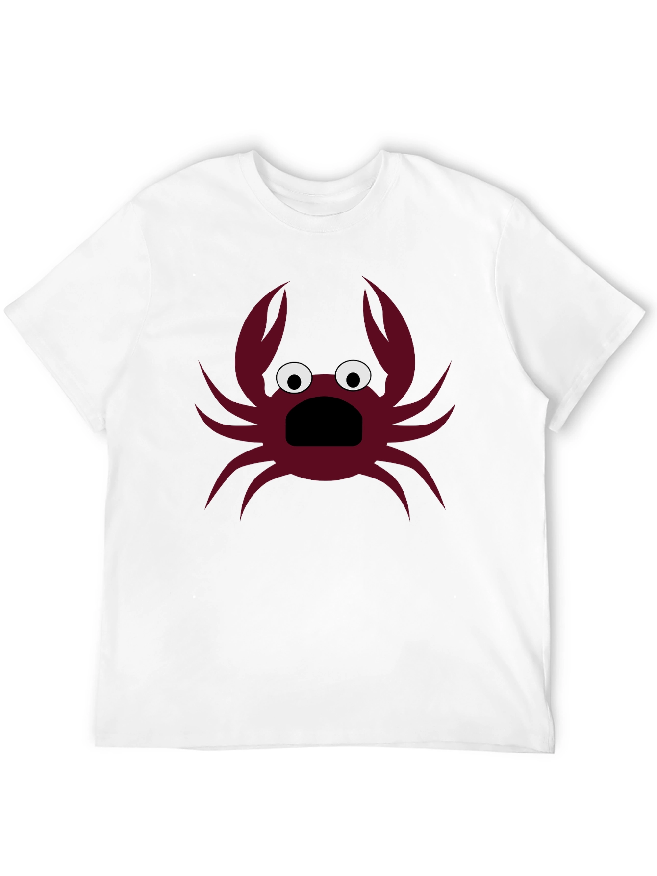 Black Funny Crab Graphic T-Shirt - Men's Black Tee view 12